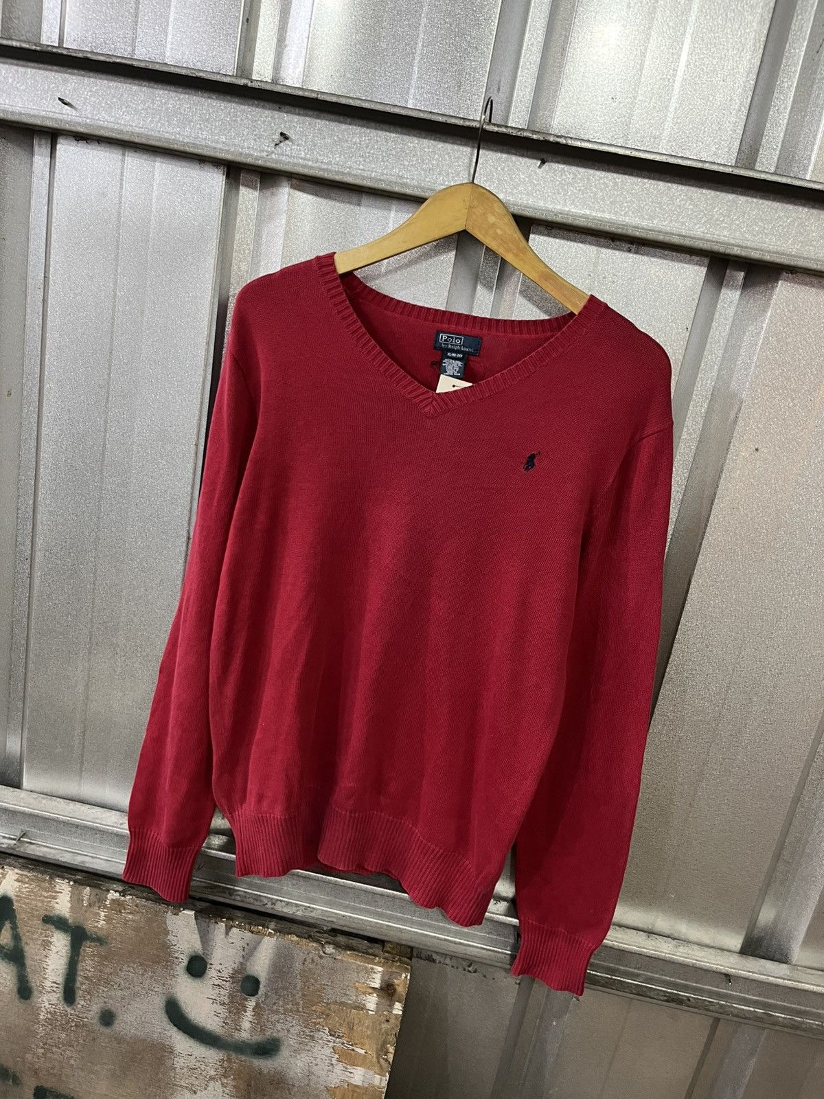 Polo Ralph Lauren vintage polo ralph lauren vneck sweater Size US M / EU 48-50 / 2 - 2 Thumbnail
