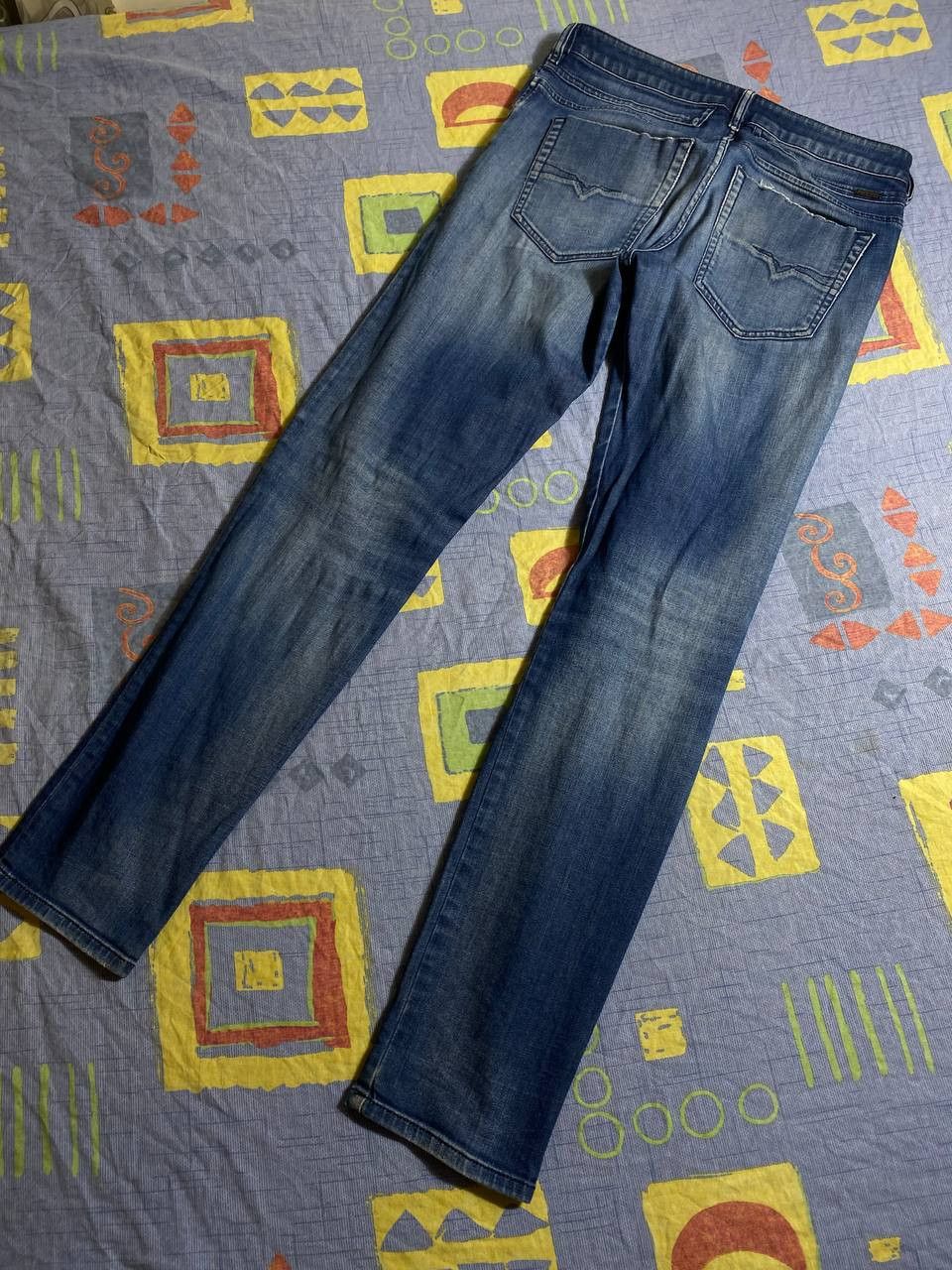Diesel Vintage Diesel Jeans Y2K Logo Designer Size US 31 - 7 Thumbnail