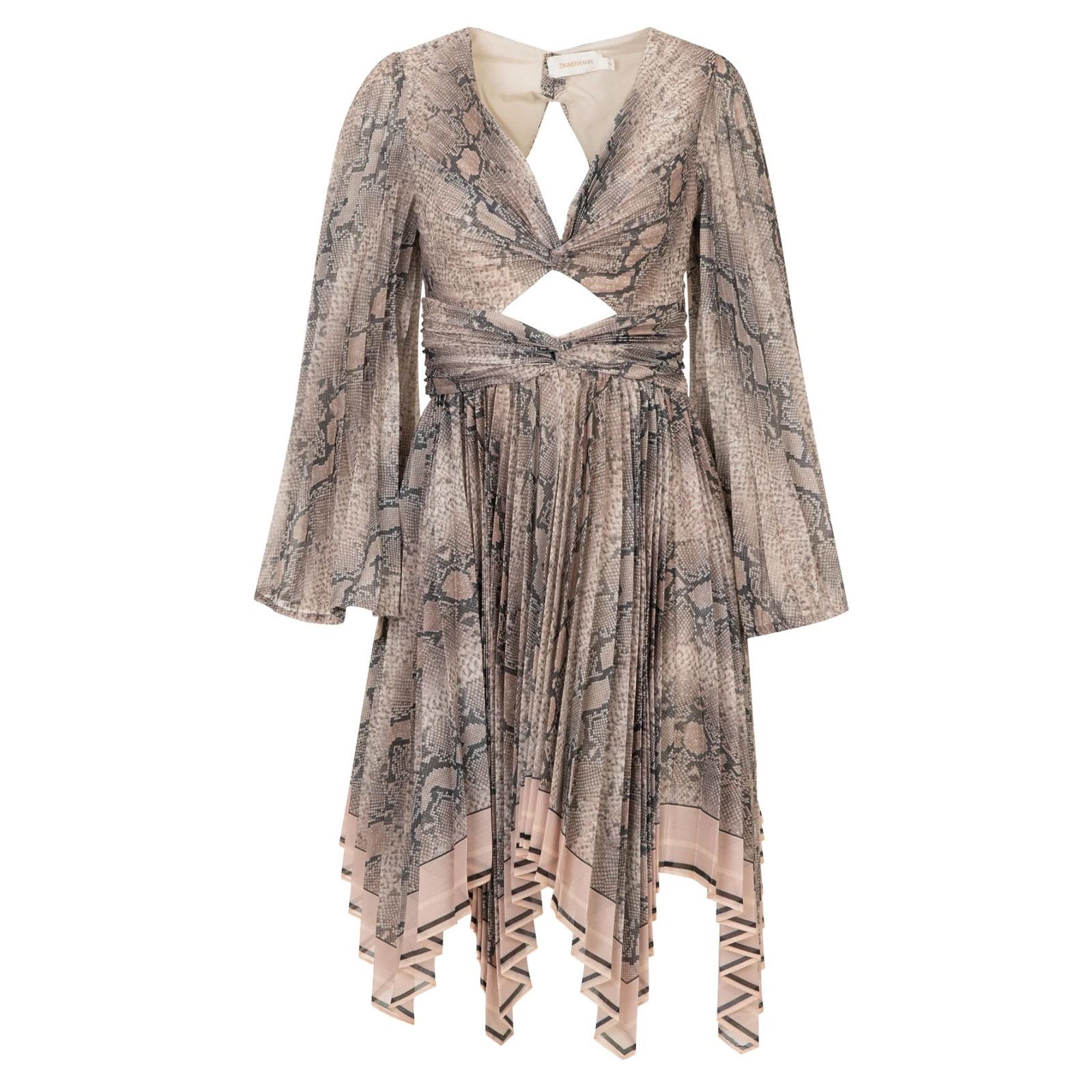Zimmermann ZIMMERMANN Altered Corsage Pleated Asymmetric Dress 0 Size XS / US 0-2 / IT 36-38 - 4 Thumbnail