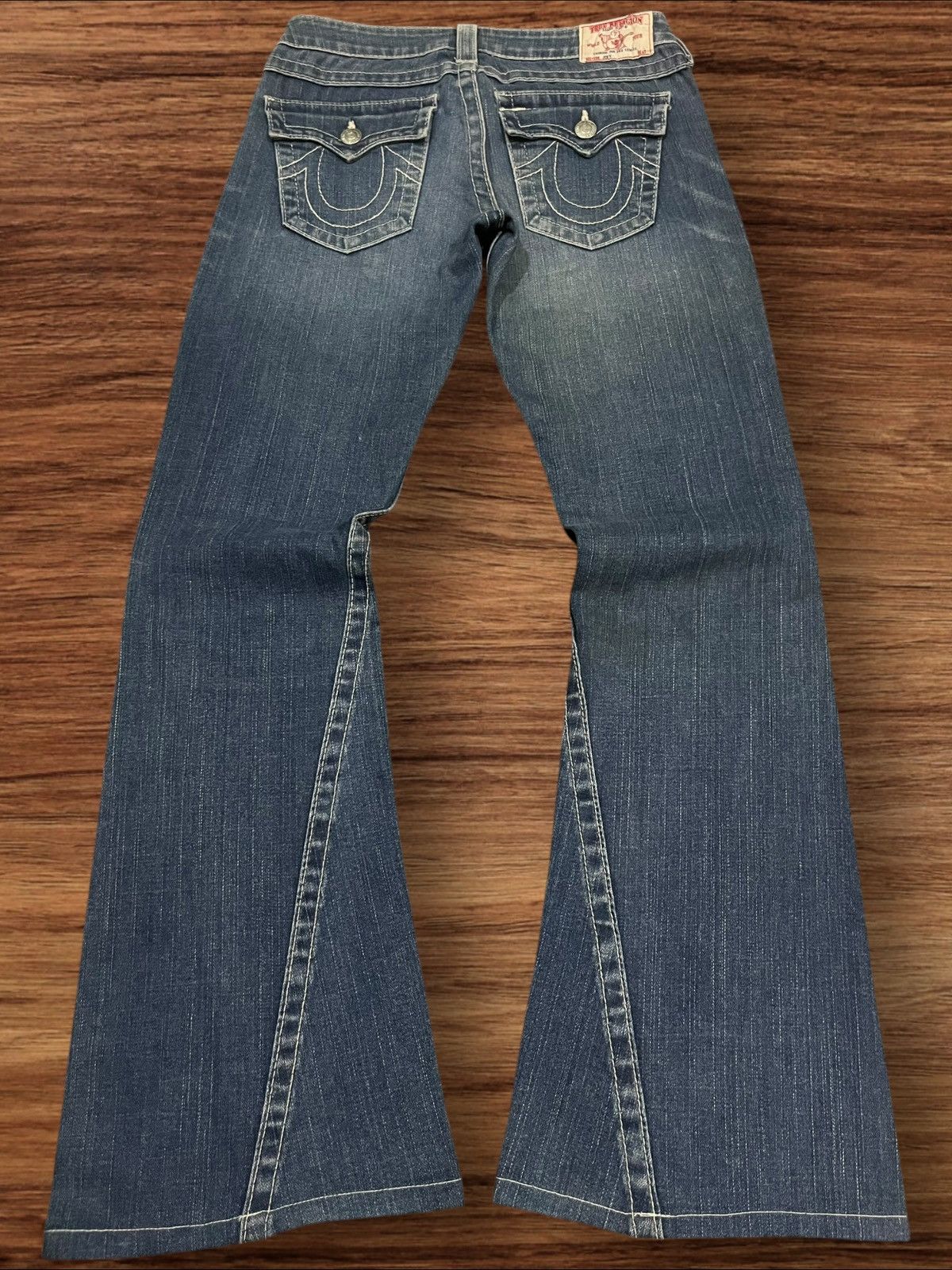 True Religion Vintage True Religion Joey Flare Style Distressed Jeans Size 27" / US 4 / IT 40 - 2 Thumbnail