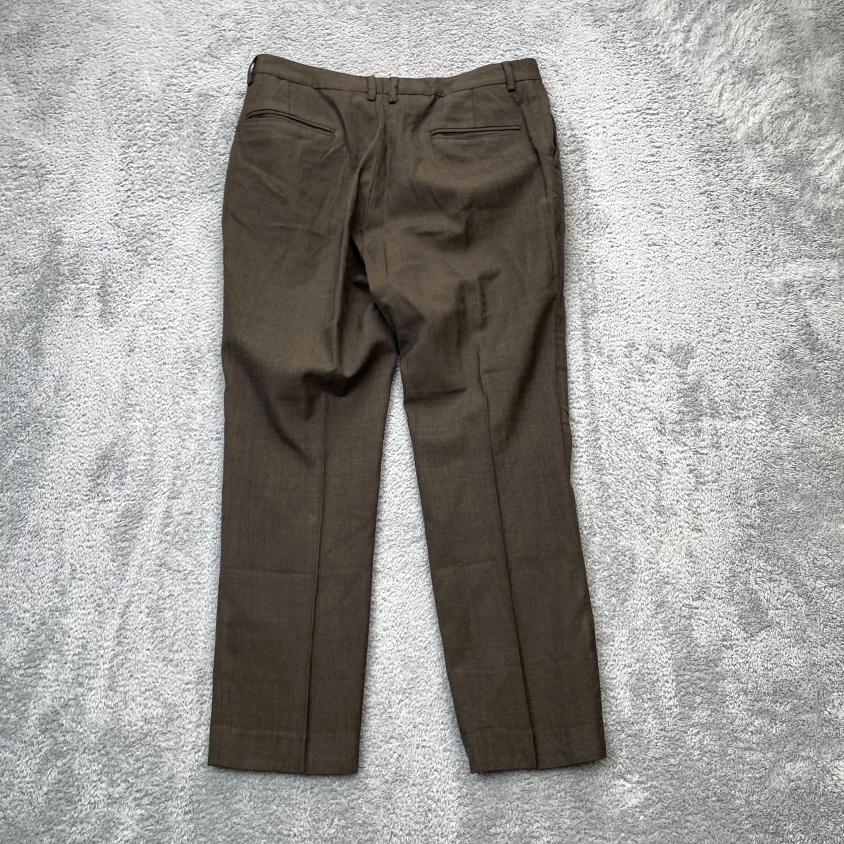 Vintage Jomers Pants Mens 34 Brown Chino Wool Straight Leg Golf Resort Wear Performance Shirt? Size US 34 / EU 50 - 2 Thumbnail