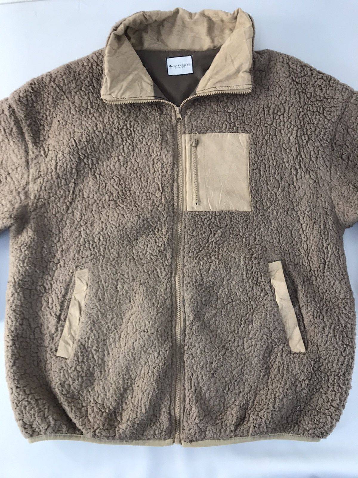 Japanese Brand Vintage 90s Classical Elf Fleece Sherpa Zip Up Jacket Size US XL / EU 56 / 4 - 3 Thumbnail