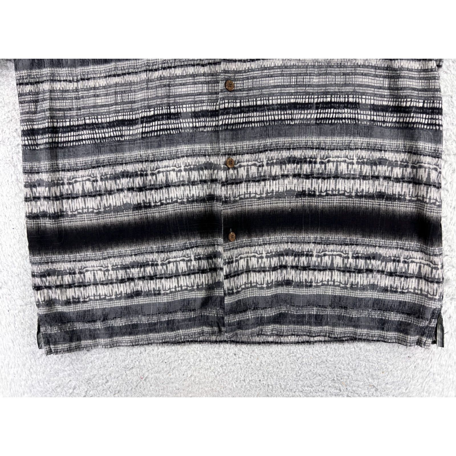 Tommy Bahama Tommy Bahama Shirt Mens Extra Large Gray Stripe Silk Button Up Hawaiian Pocket Size US XL / EU 56 / 4 - 5 Thumbnail