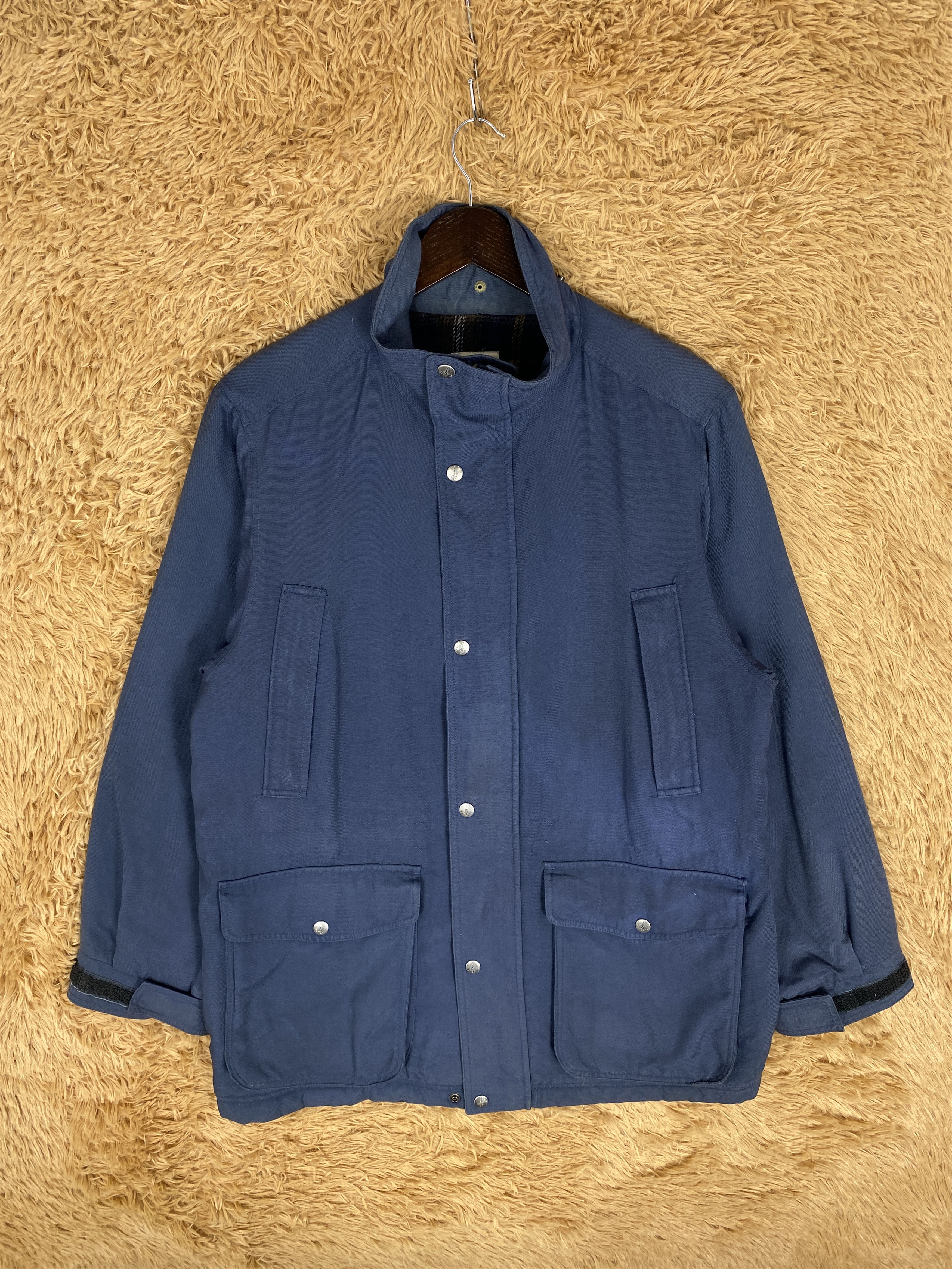 image of Vintage Fox Fire Flannel Lining Jacket in Blue, Men's (Size Small)