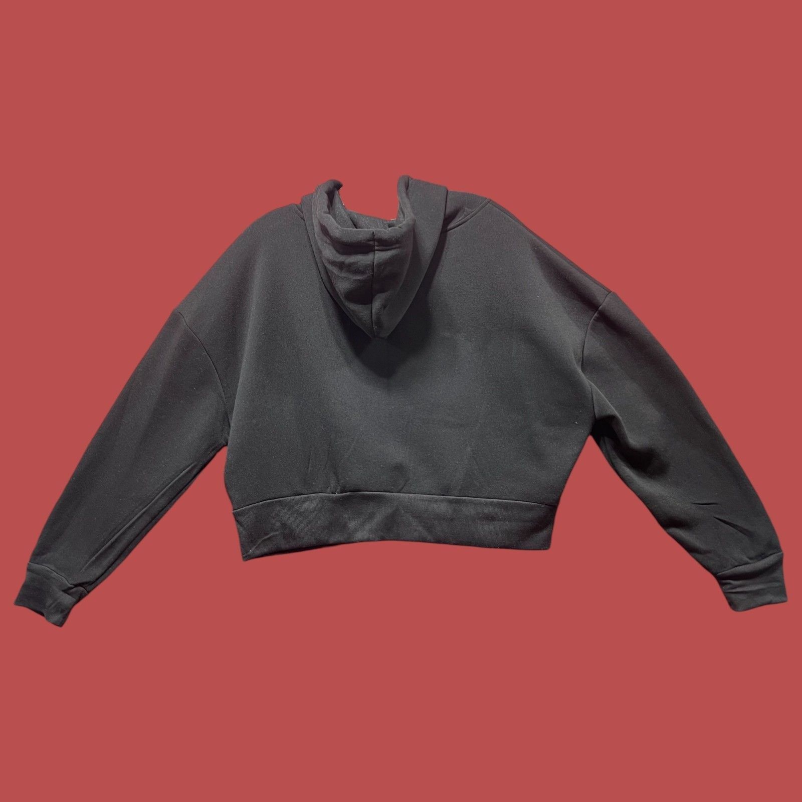 rue21 Rue 21 - Women's Long Sleeve Hooded Sweatshirt - Black - Ext Size XL / US 12-14 / IT 48-50 - 2 Thumbnail