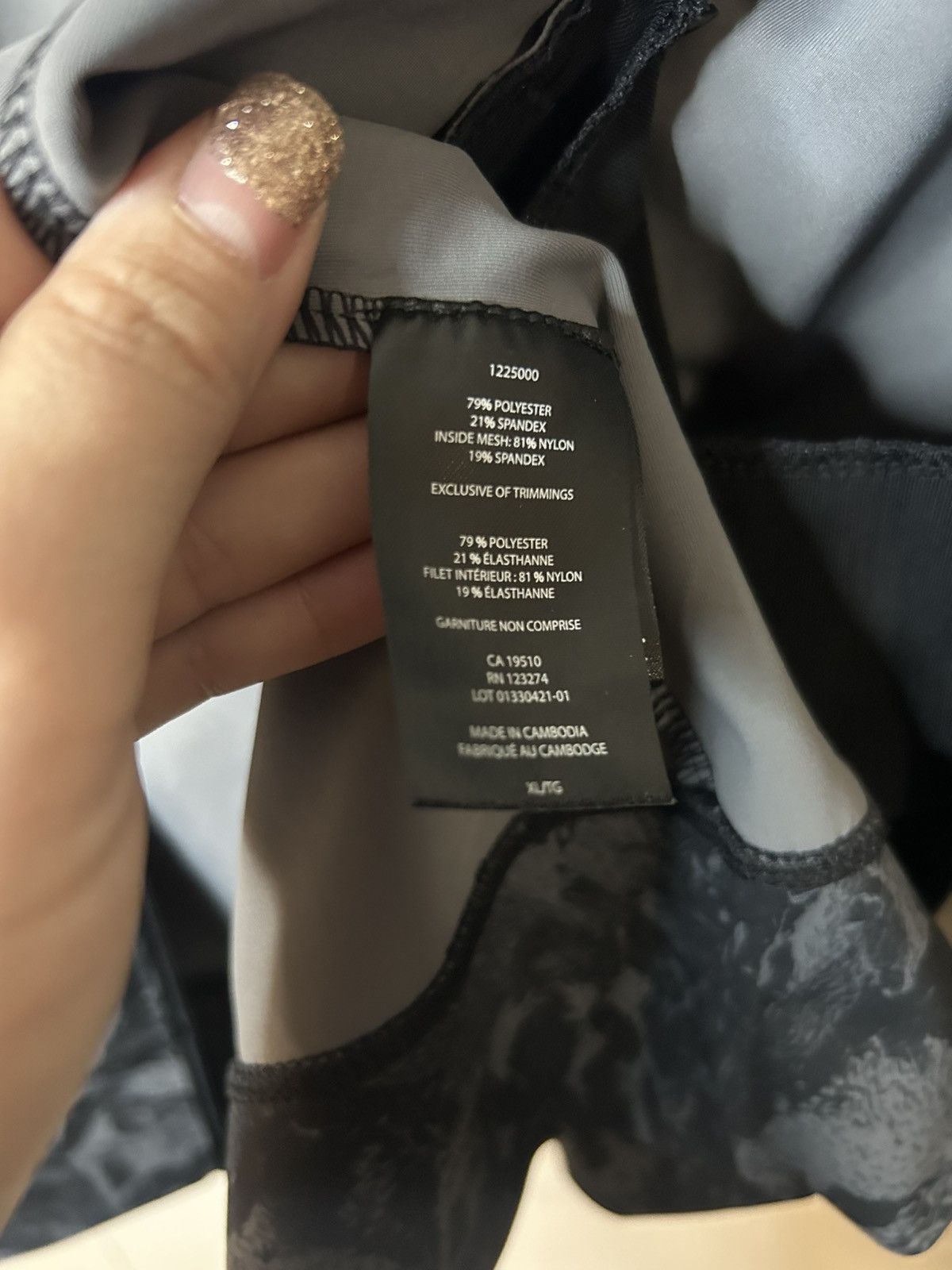 Other Lole Womens Grey/Black Camo Yoga Active Wear Jacket Size XL Size XL / US 12-14 / IT 48-50 - 6 Thumbnail