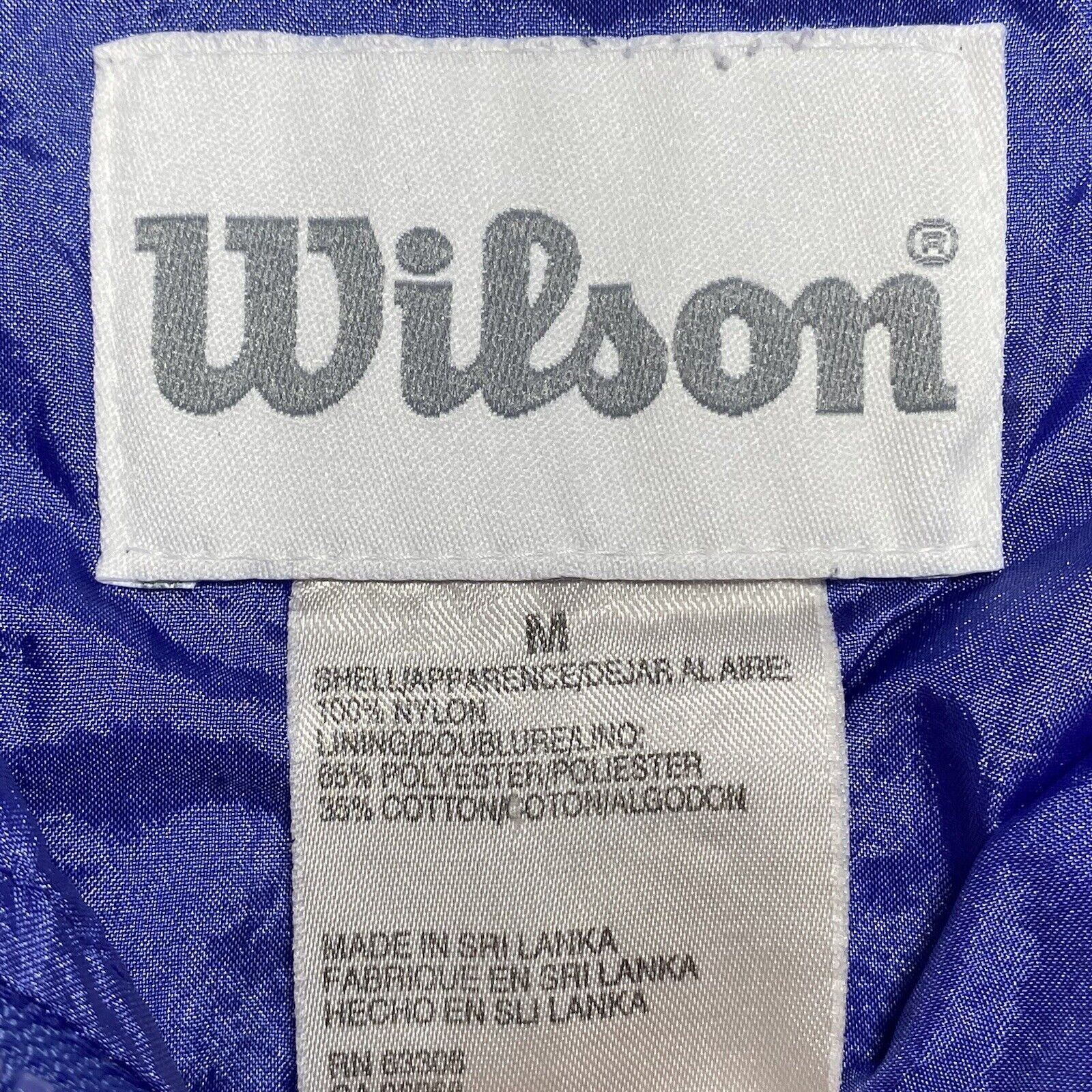 Vintage Vintage Wilson Medium Track Jacket Windbreaker Nylon Coat Size M / US 6-8 / IT 42-44 - 11 Thumbnail
