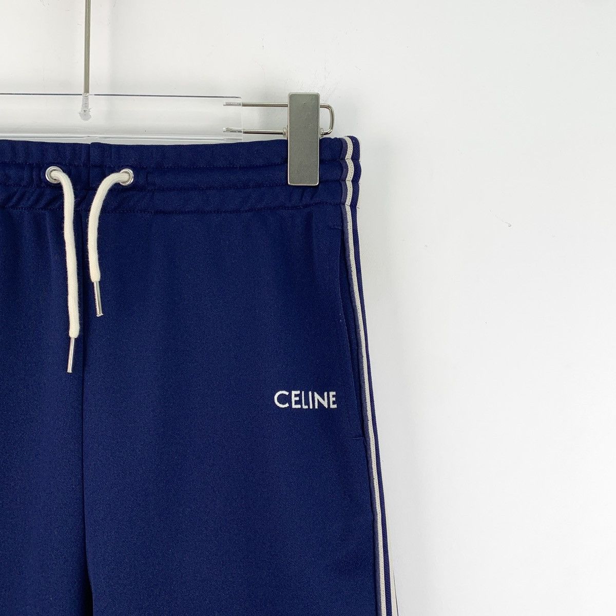 Celine Celine Navy Blue Side Stripe Casual Pants Size 25" / US 0 / IT 36 - 3 Thumbnail