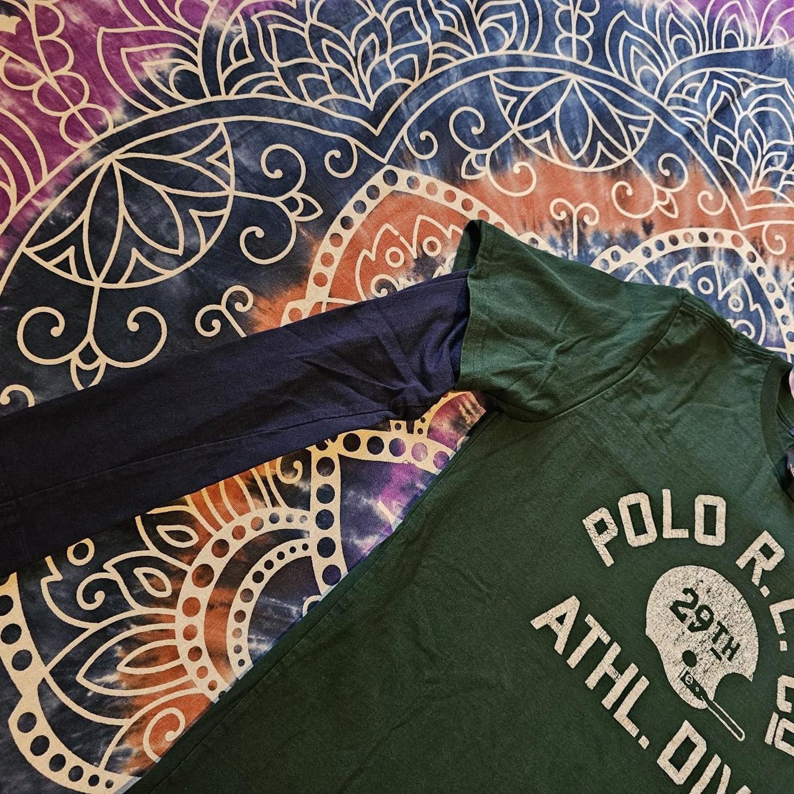 Polo Ralph Lauren Polo Ralph Lauren XL Kid's Blue and Green T-shirt Size US XL / EU 56 / 4 - 3 Thumbnail