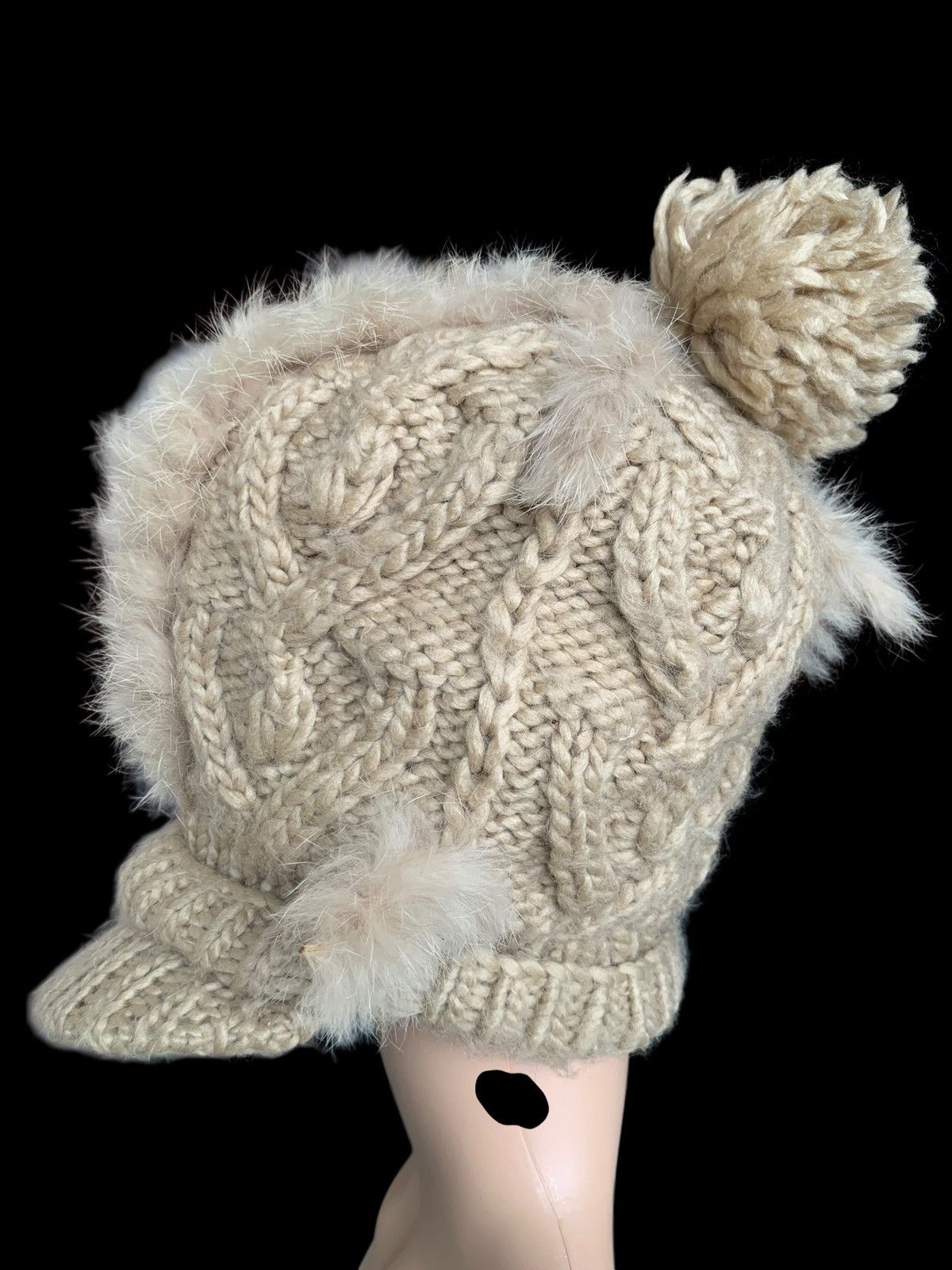 Japanese Brand × Kapital × Vintage Rare Crochet Cabel Visor Hat Japanese Style Size ONE SIZE - 8 Thumbnail