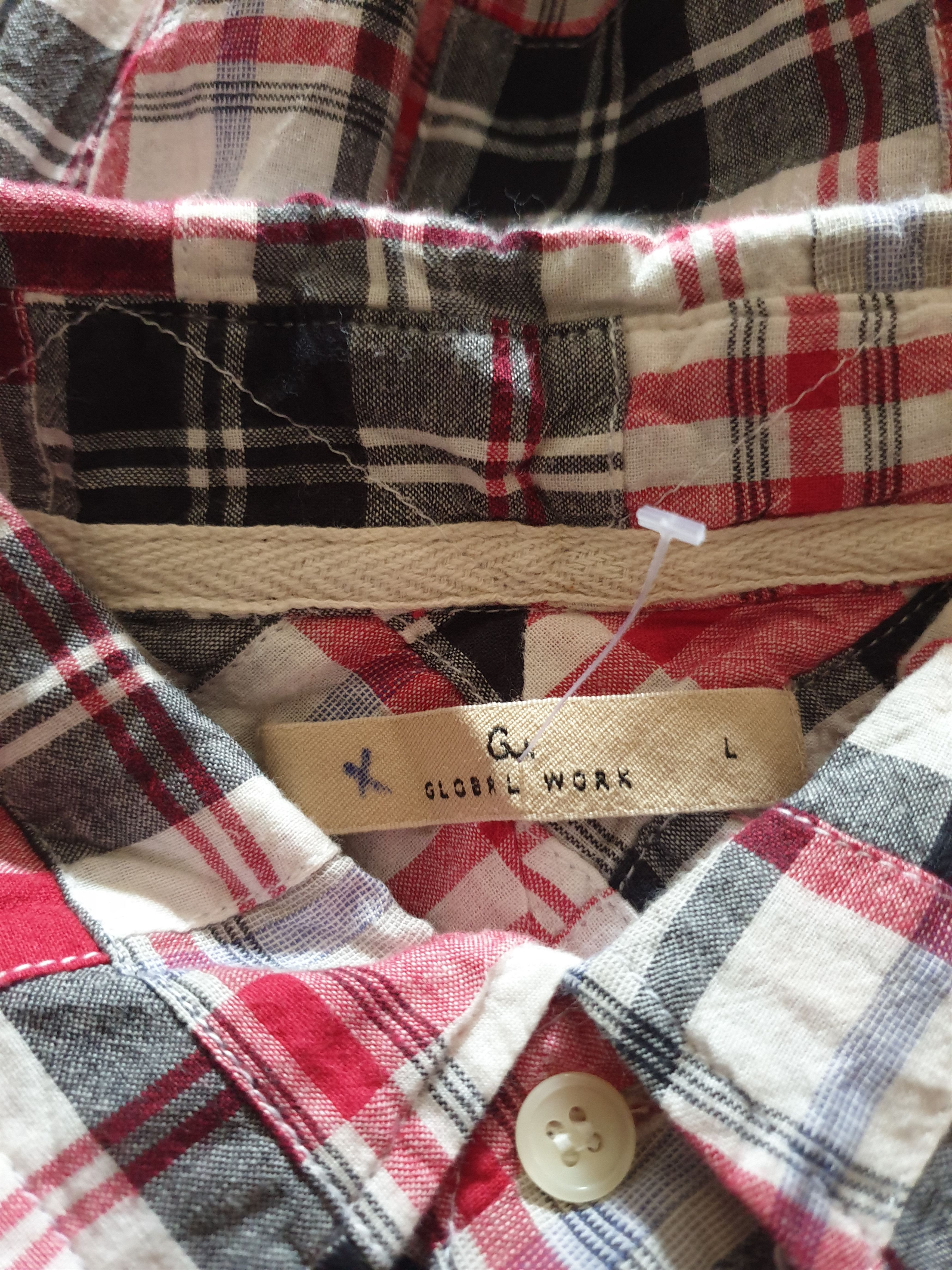 Japanese Brand 💥Global work japanese brand patchwork shirt Size US M / EU 48-50 / 2 - 2 Thumbnail