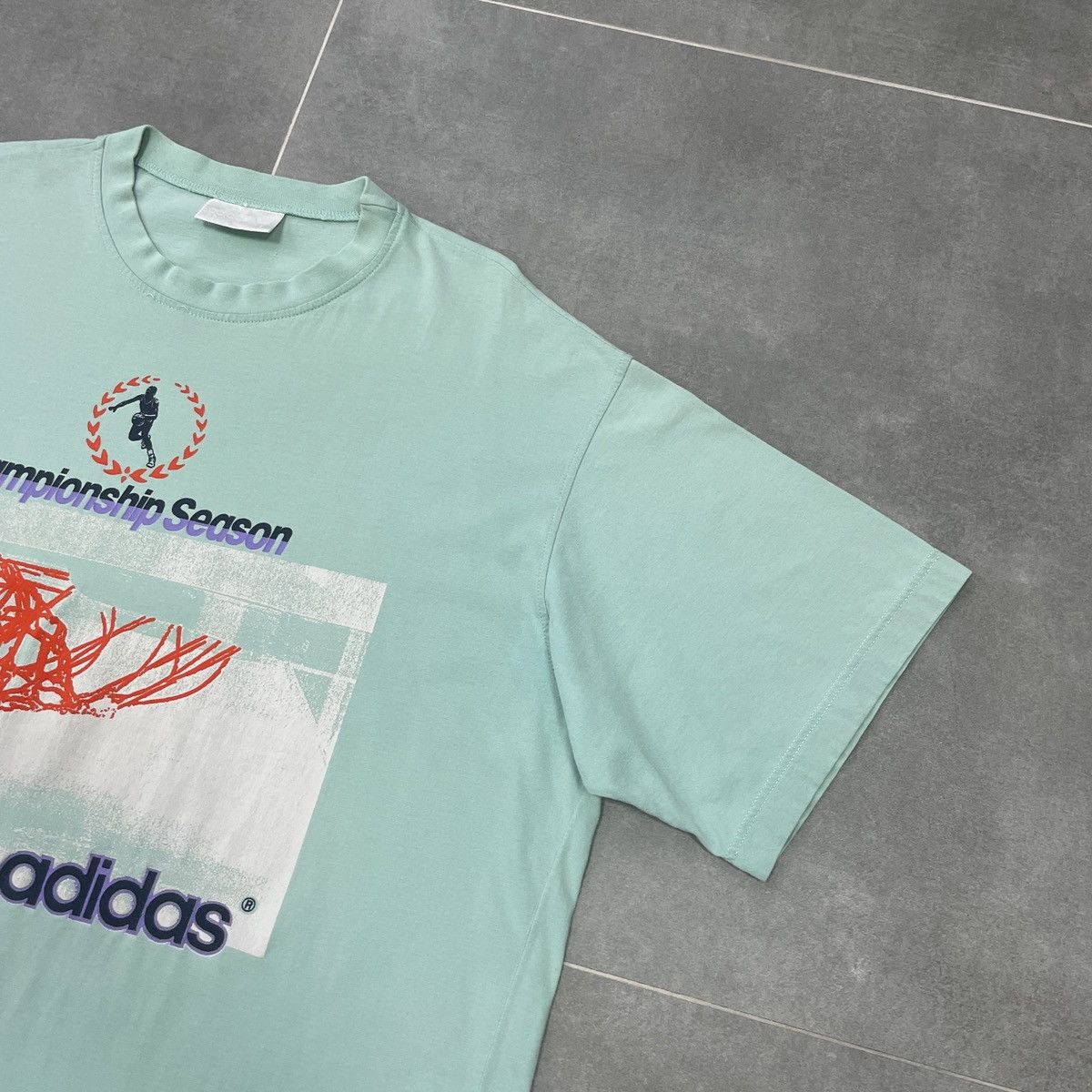 Adidas × Vintage Vintage Adidas Championship Season Basketball T-Shirt Size L Size US L / EU 52-54 / 3 - 6 Thumbnail
