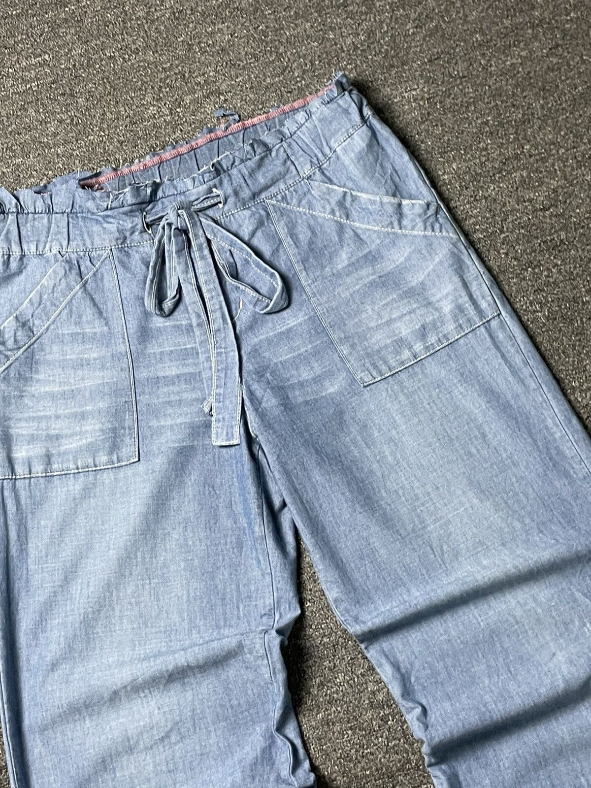 Japanese Brand Japanese Brand Elastic Waist Baggy Jeans (62) Size 30" / US 8 / IT 44 - 2 Thumbnail