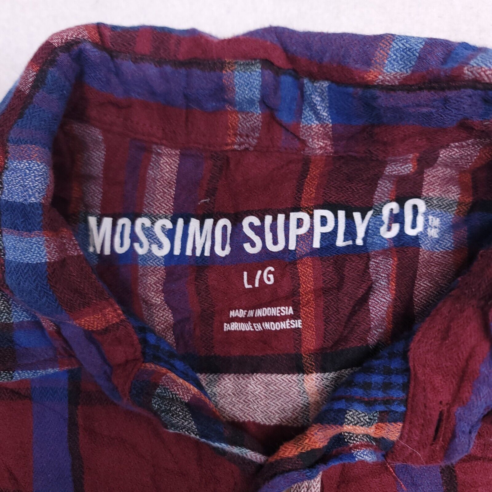 Mossimo Mossimo Madras Flannel Shirt Mens Size Large L Red Blue Size US L / EU 52-54 / 3 - 3 Thumbnail