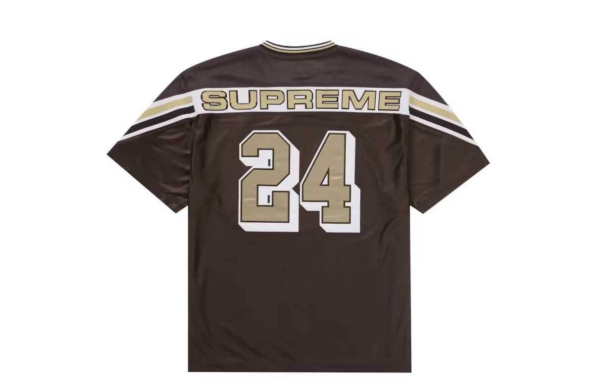 Supreme Supreme Jacquard Rib Football Jersey (FW24) Brown size Large Size US L / EU 52-54 / 3 - 1 Thumbnail