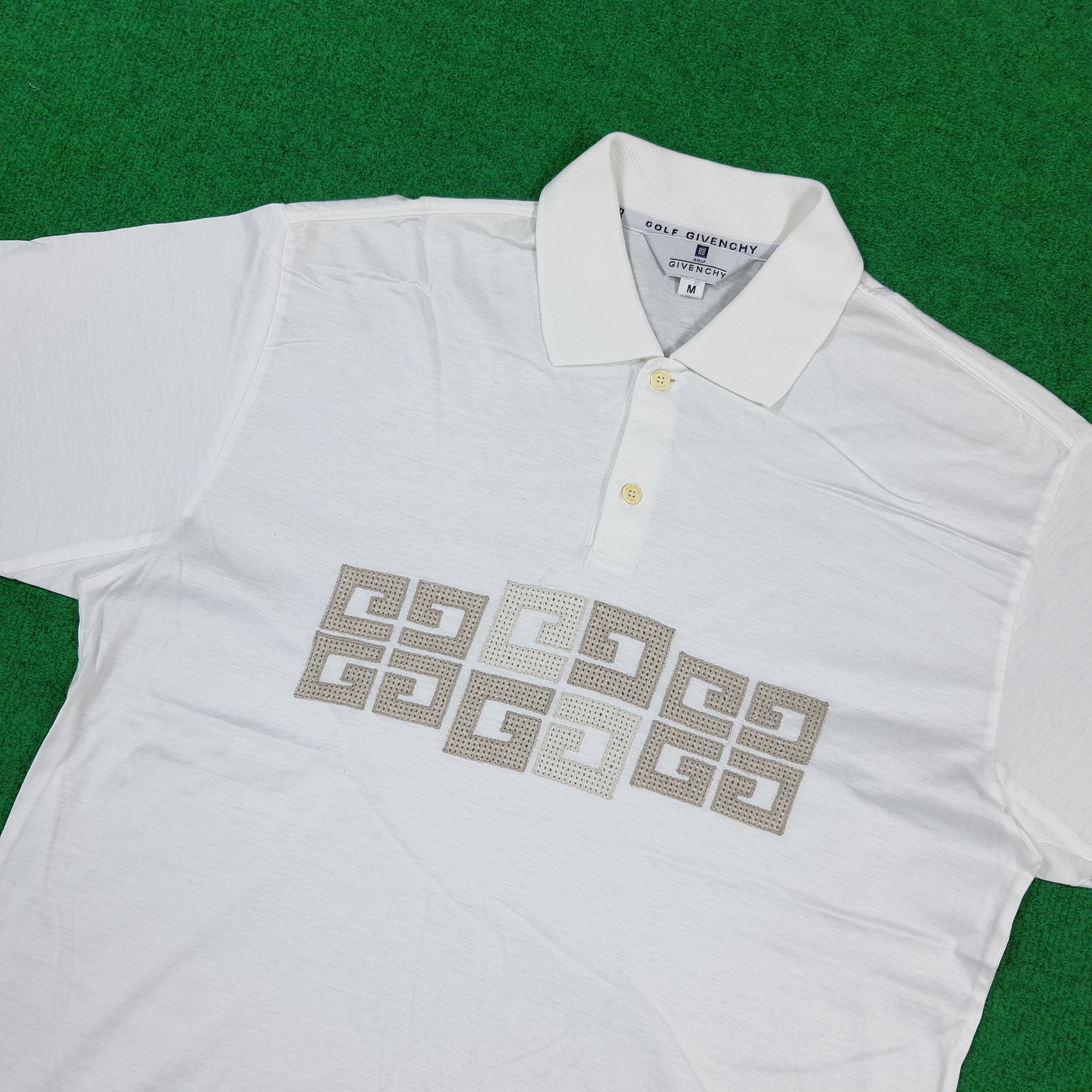 Givenchy Vintage Givenchy Golf White Polo Shirt C294N45 Size US M / EU 48-50 / 2 - 2 Thumbnail
