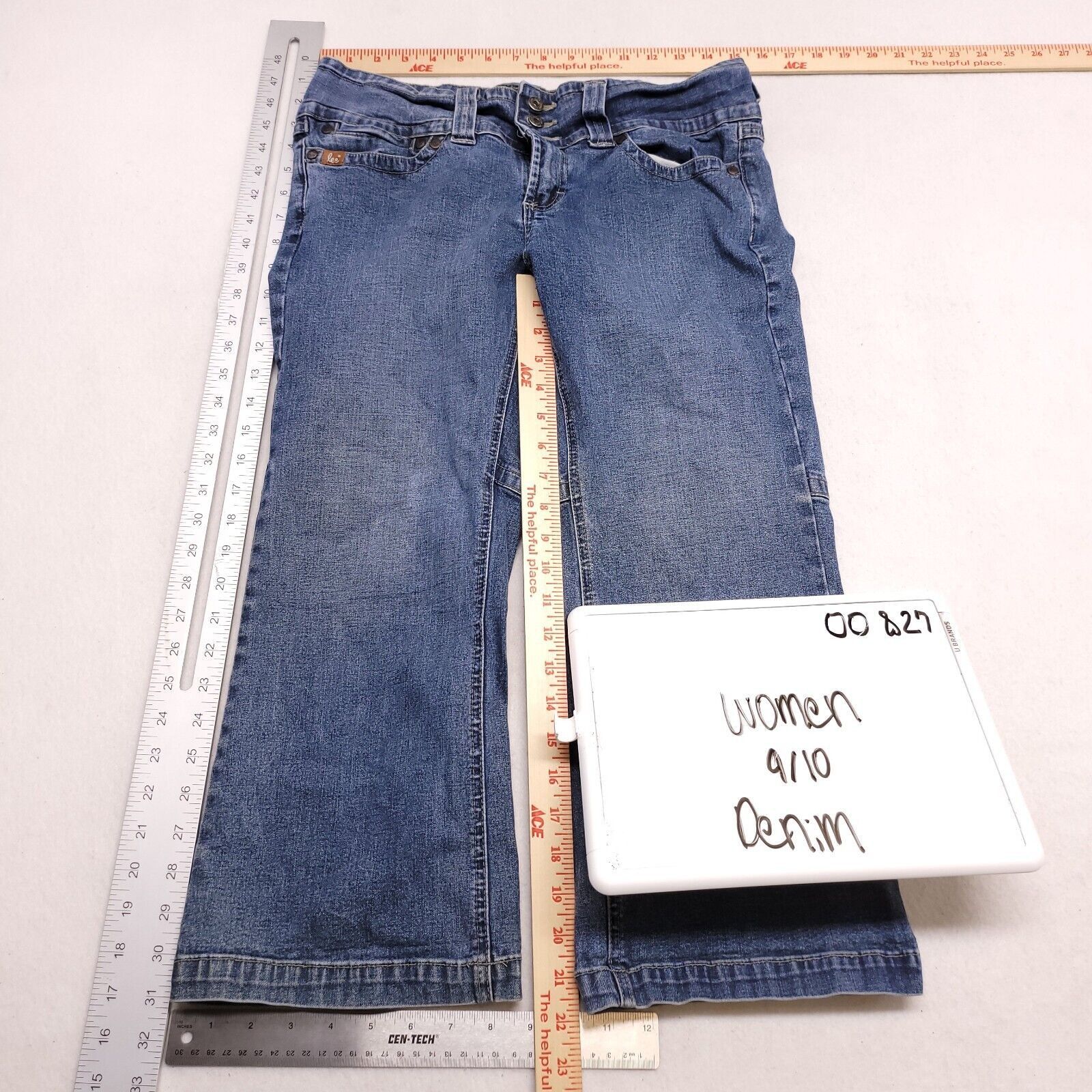 Lee Lee One True Fit Button Zip Denim Jeans Women Size 9/10 Blue Size 32" / US 10 / IT 46 - 5 Thumbnail