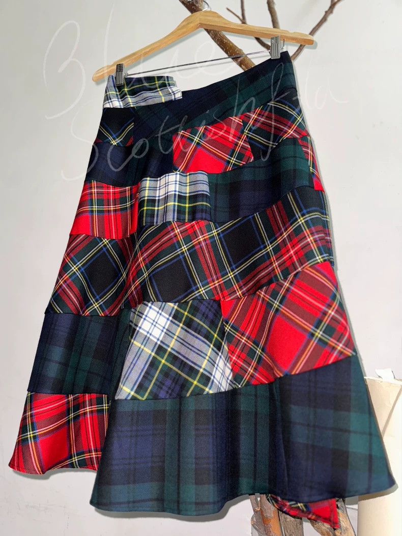 Comme des Garcons Comme des Garcons size M Multicolor plaid skirt Size 24" / US 00 / IT 34 - 2 Thumbnail