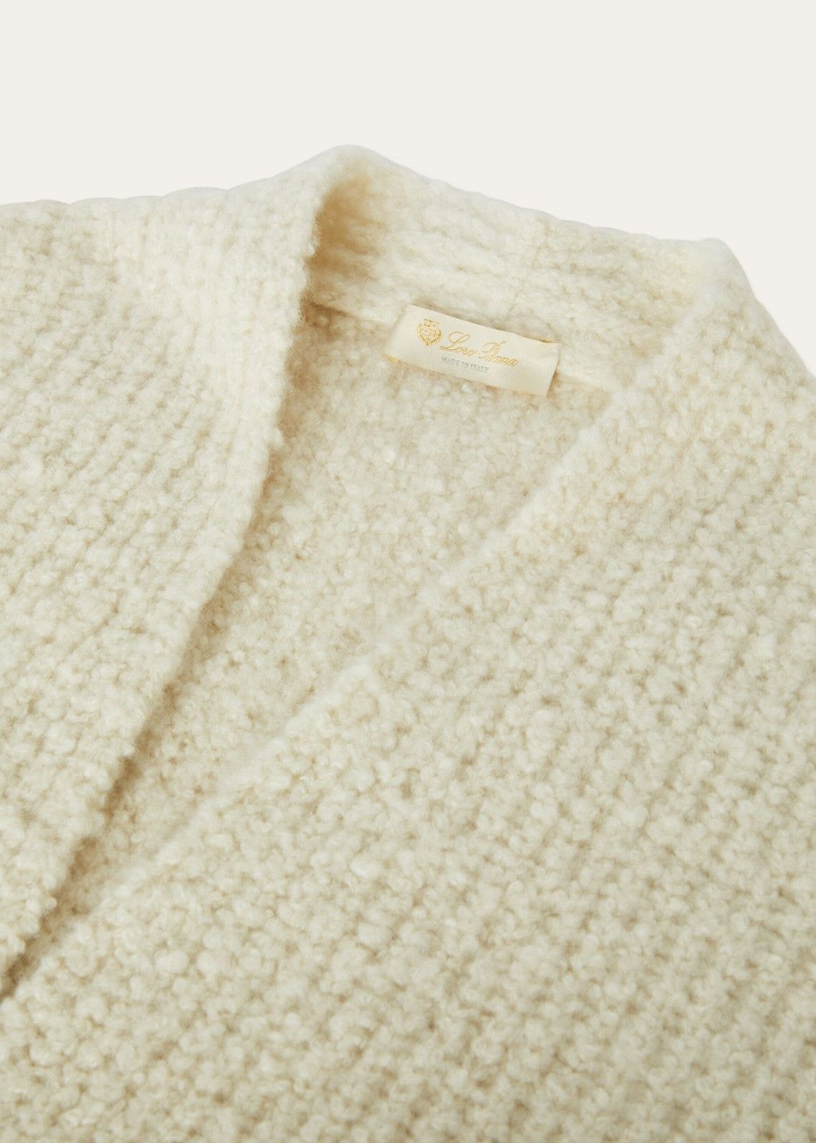 Loro Piana o1srvl11e1125 FAM6335 Cocooning Long Cardigan in White Size XS / US 0-2 / IT 36-38 - 3 Thumbnail