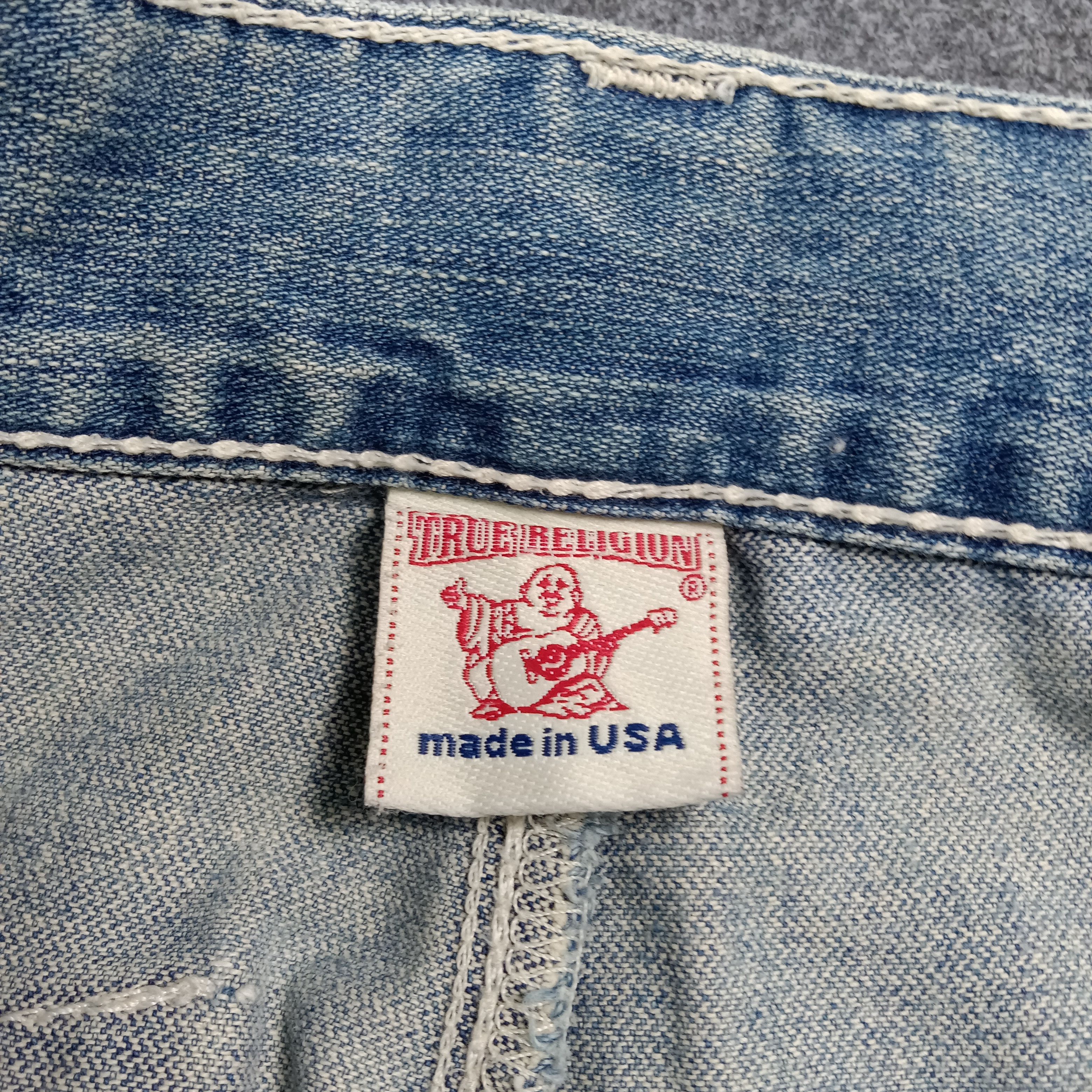 True Religion True Religion Marco Big T Distressed Jeans C272N13 Size US 33 - 5 Thumbnail