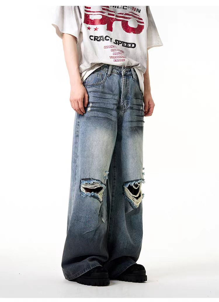 Japanese Brand × Vintage Vintage High Street Hip Hop Wide Leg Loose Jeans Size US 30 / EU 46 - 3 Thumbnail