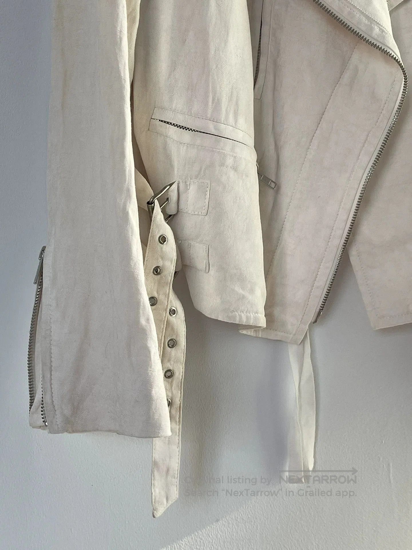 Ann Demeulemeester Ann Demeulemeester 10ss Embroidered Biker Jacket. Size XS / US 0-2 / IT 36-38 - 6 Thumbnail