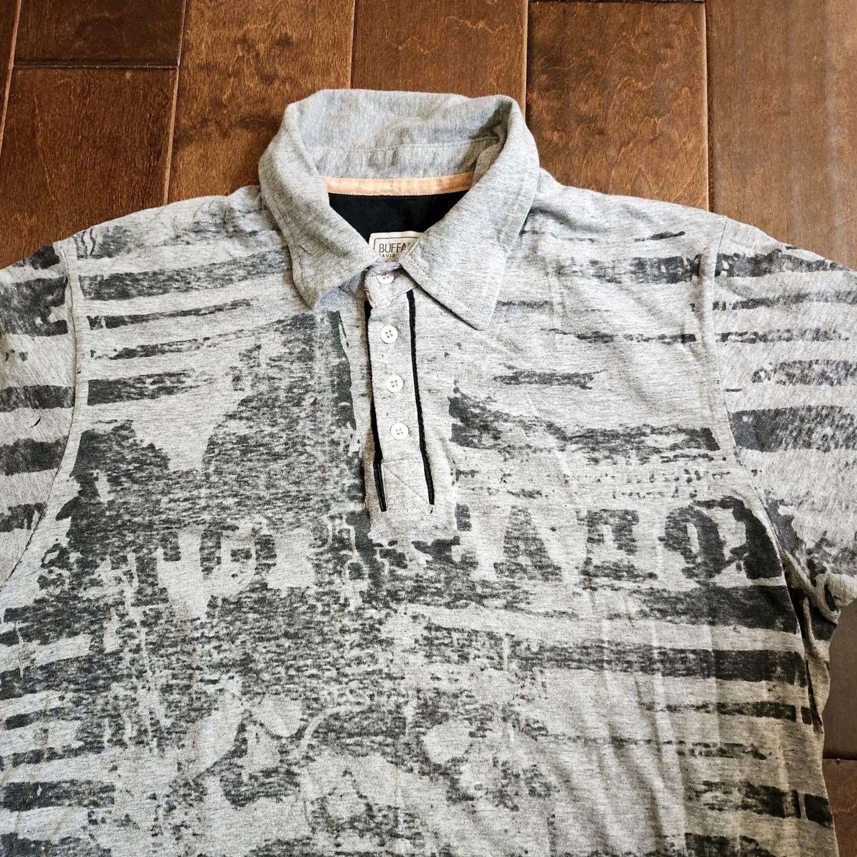 Buffalo David Bitton Buffalo David Bitton Polo Shirt - Men - L - Black - Short Sleeve - Button Closure - Cotton - Regular Fit Size US L / EU 52-54 / 3 - 7 Thumbnail