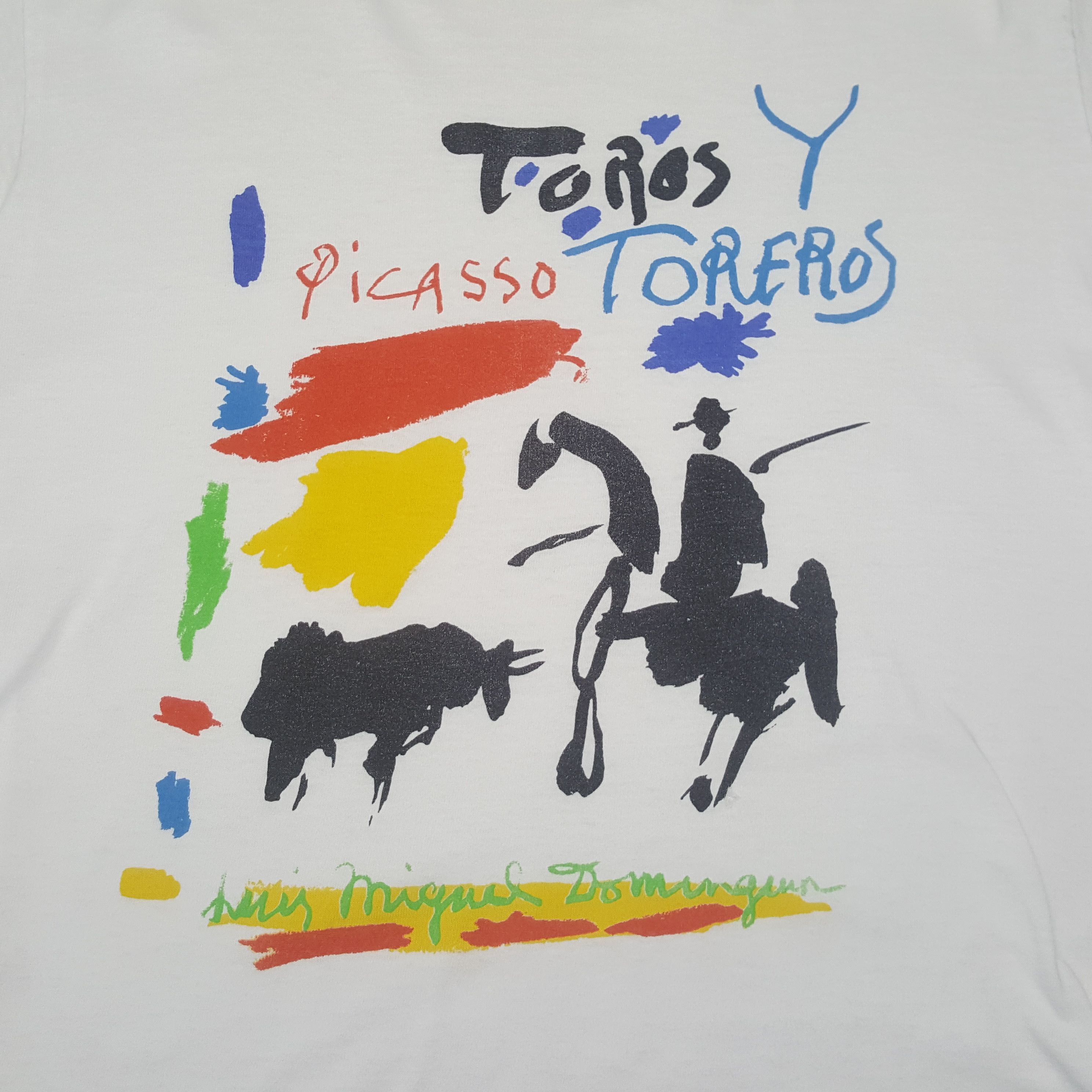 Vintage Picasso Tshirt C294N32 Size US M / EU 48-50 / 2 - 4 Thumbnail