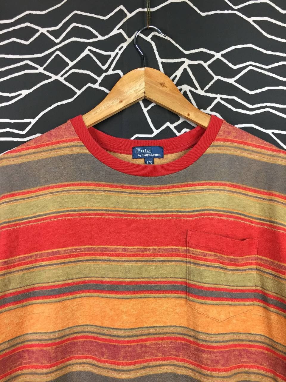Polo Ralph Lauren Vtg Polo Ralph Lauren Multicolor Striped Pocket Tee Size US L / EU 52-54 / 3 - 3 Thumbnail