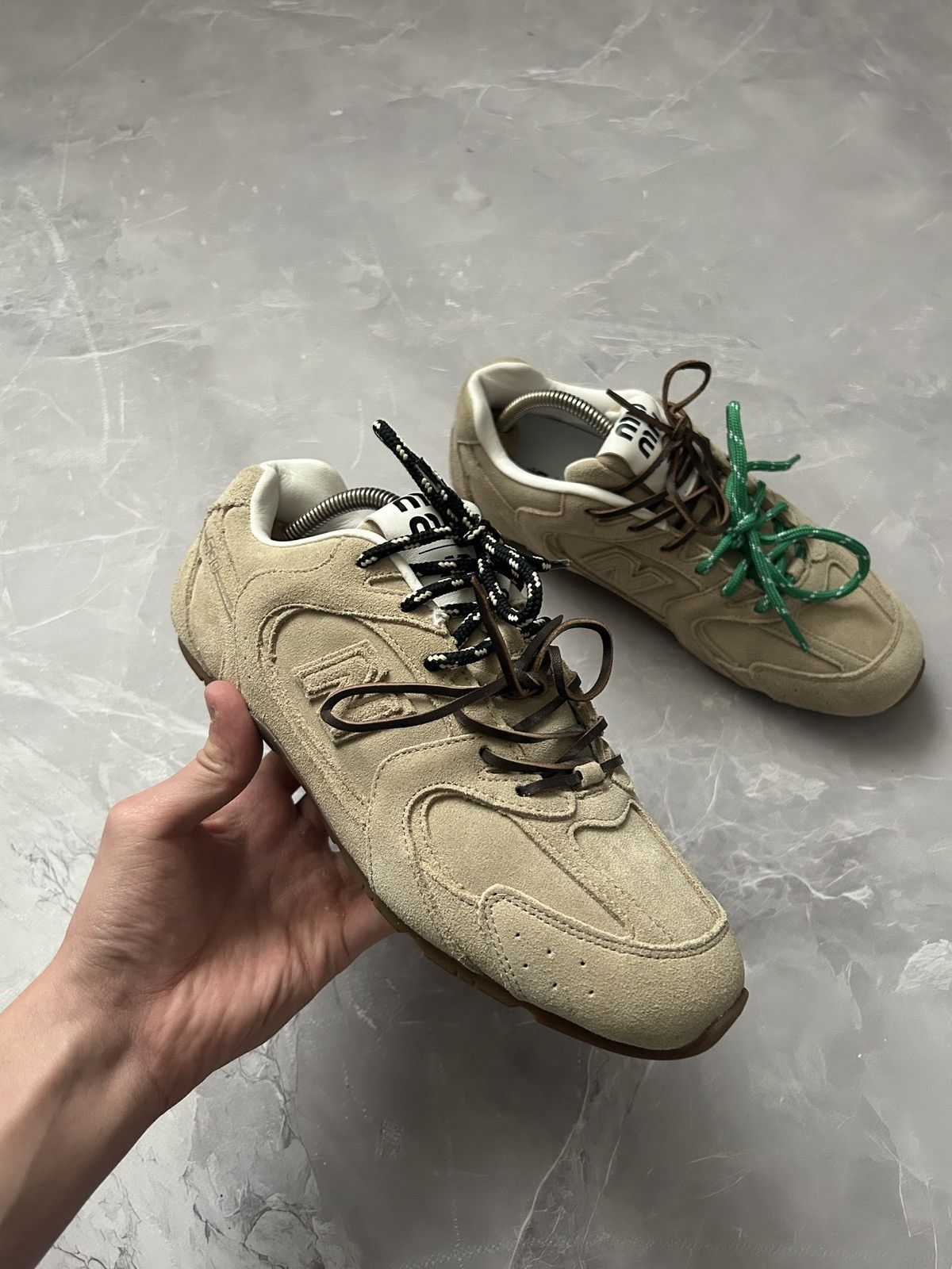 New Balance x Miu Miu 530 SL Suede Sneakers Size 40
