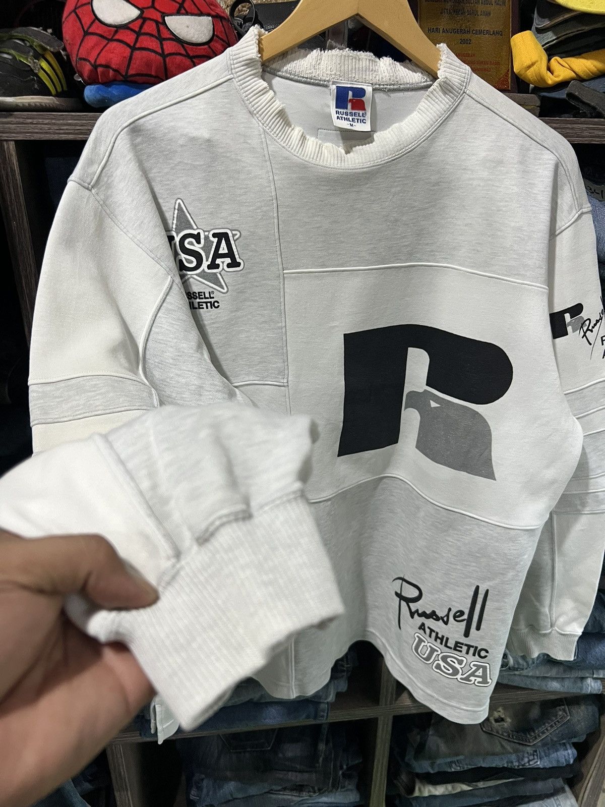 Russell Athletic 🔥Vintage Distressed Russell Athletic Crewneck Sweatshirt Size US M / EU 48-50 / 2 - 8 Thumbnail