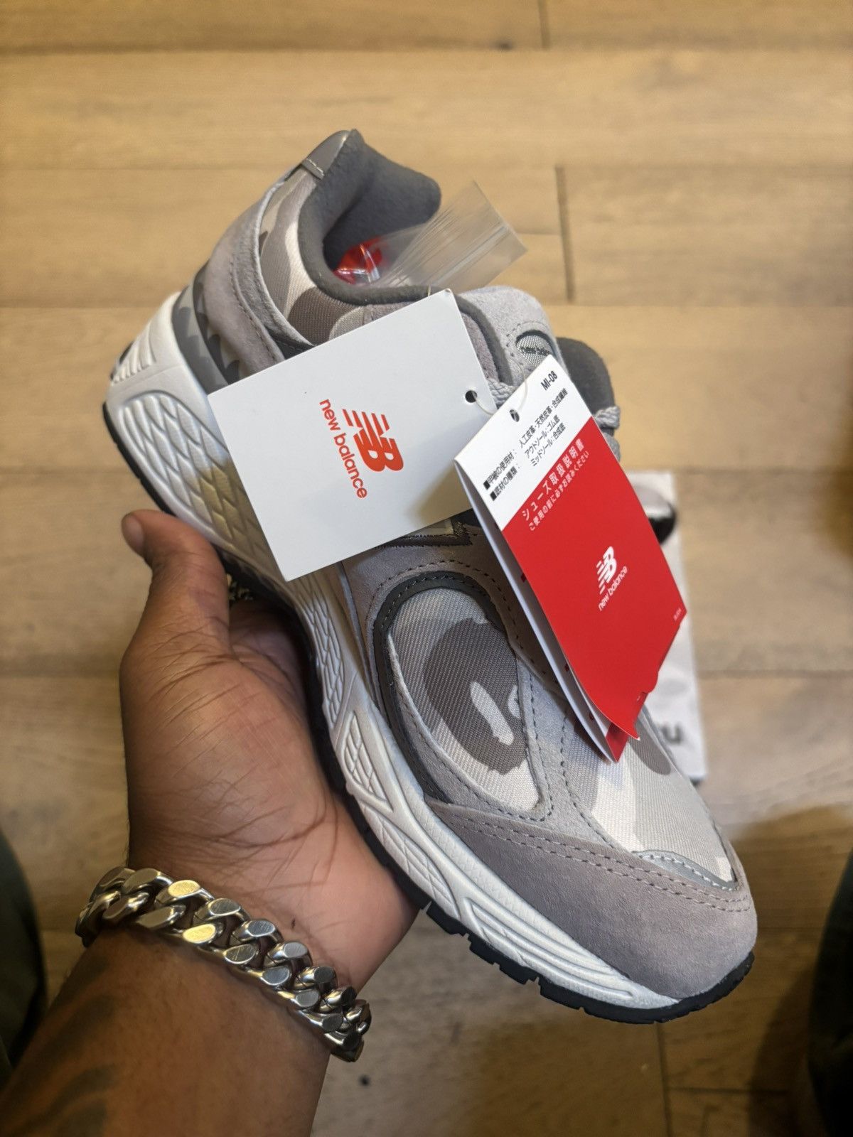 Bape × New Balance Bape x New Balance 2002R 'Grey' Size US 5.5 / EU 38 - 15 Thumbnail