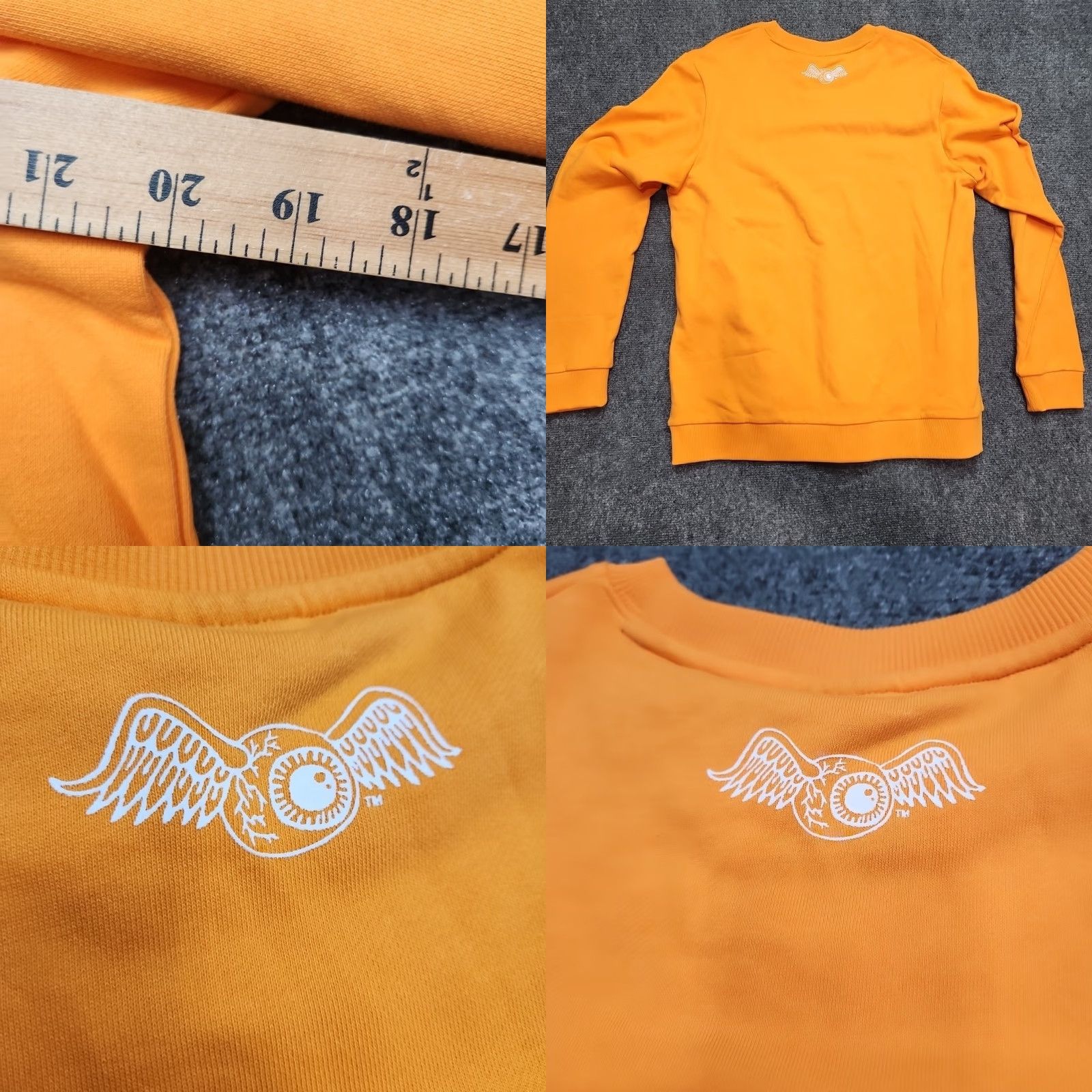 Von Dutch Von Dutch Shirt Men XL Orange Front & Back Print Crew Neck Long Sleeve T-Shirt Size US XL / EU 56 / 4 - 10 Thumbnail