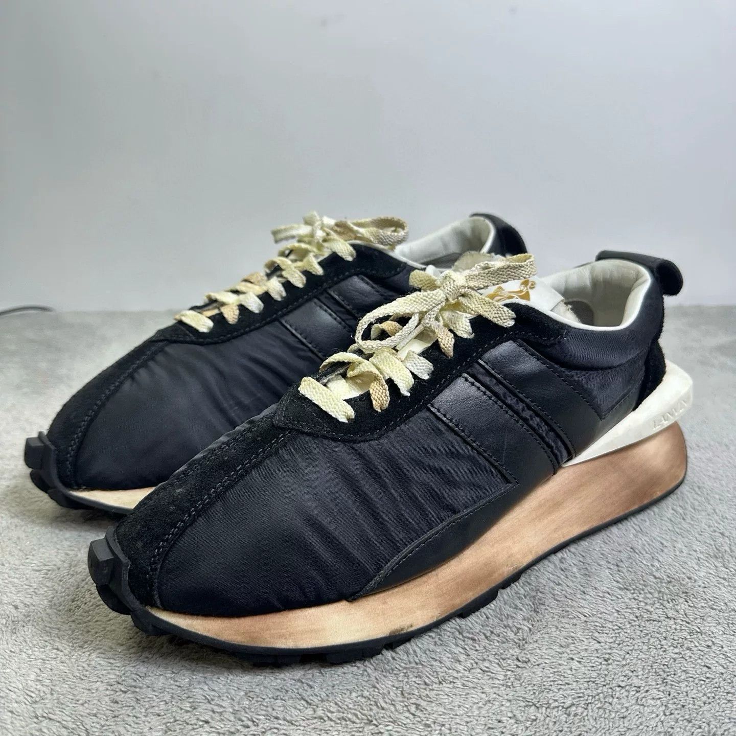 Lanvin Lanvin Black Lowtop Sneakers 44 Men Size US 10.5 / EU 43-44 - 1 Thumbnail