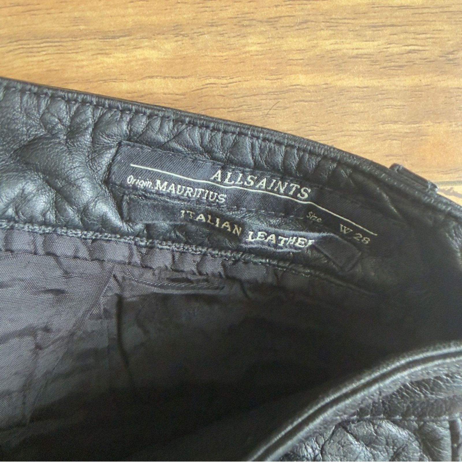 Allsaints 🖤 NWT AllSaints Mauritius Leather Pants – Size W28 🖤 Size 28" / US 6 / IT 42 - 8 Thumbnail