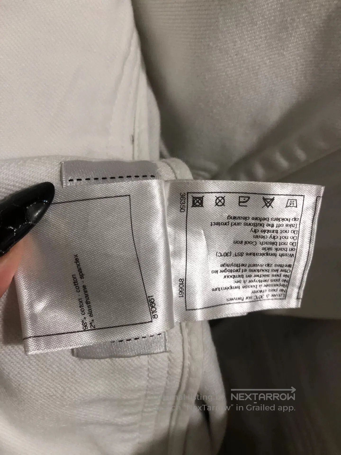 Chanel Chanel Black Denim Trousers Size 38. Size 28" / US 6 / IT 42 - 4 Thumbnail