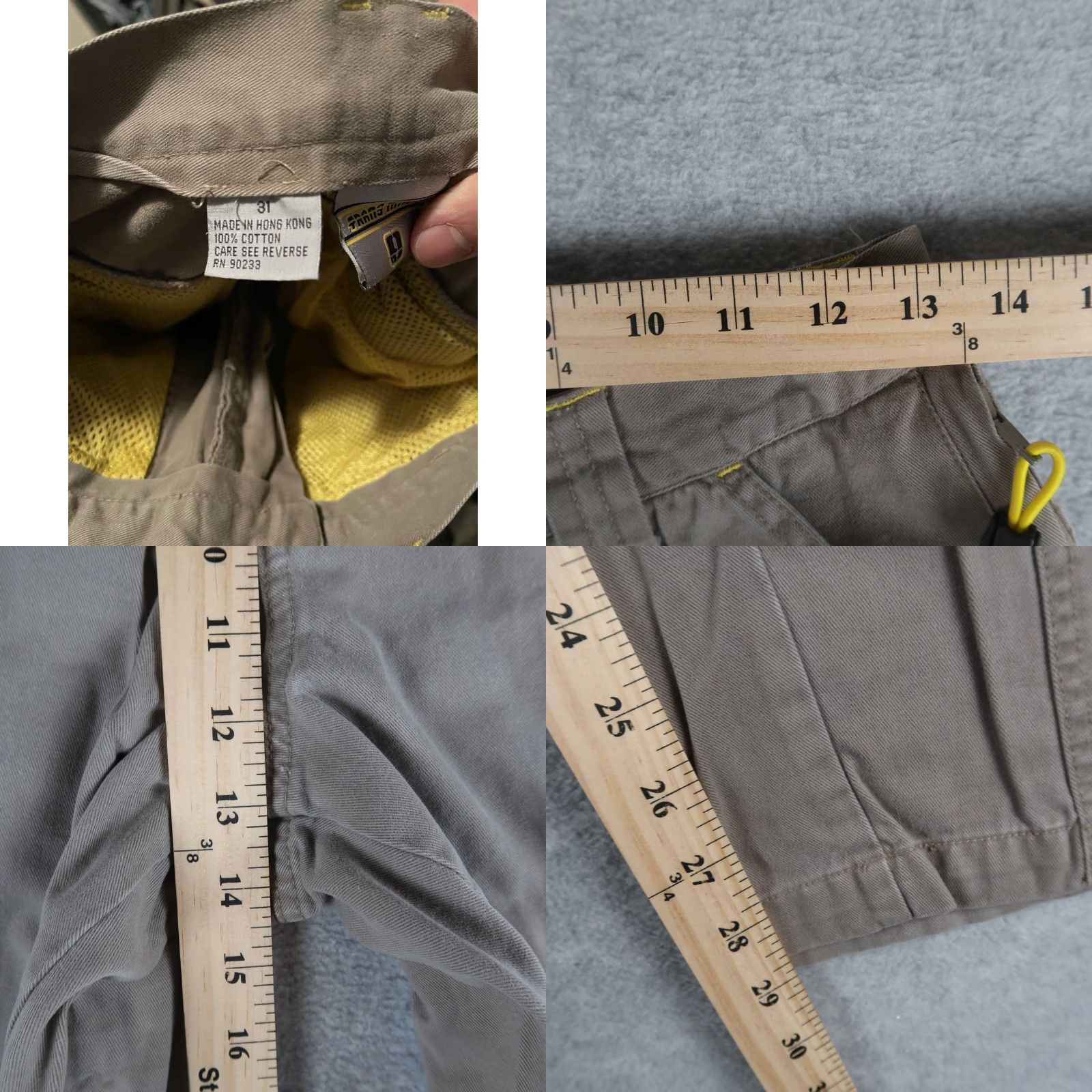 Vintage Vintage TRANS NINE Pants Size 31 Fit 26x28.5 Cargo Baggy Skater Raver Y2K Size US 31 - 8 Thumbnail