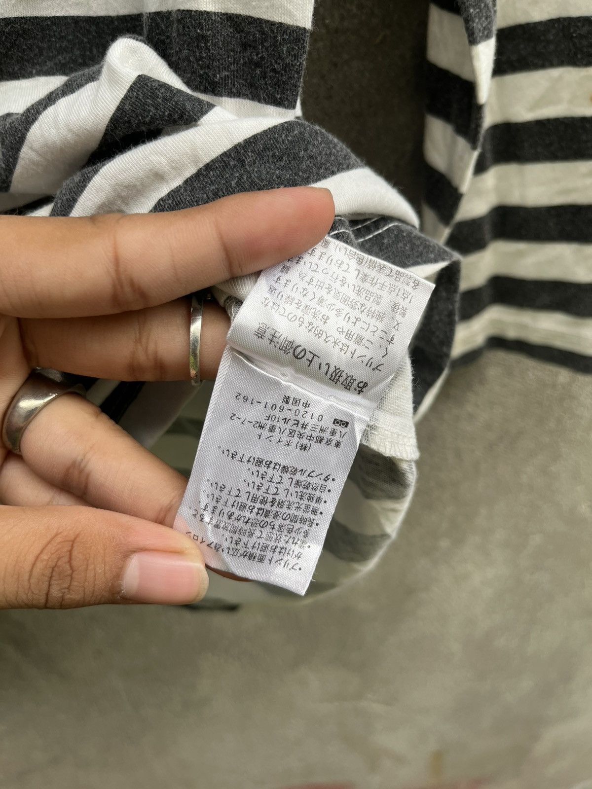 Jean Paul Gaultier × Y/Project JEANASIS Scarf Stripe Tee – Japan Designer Size US XS / EU 42 / 0 - 15 Thumbnail