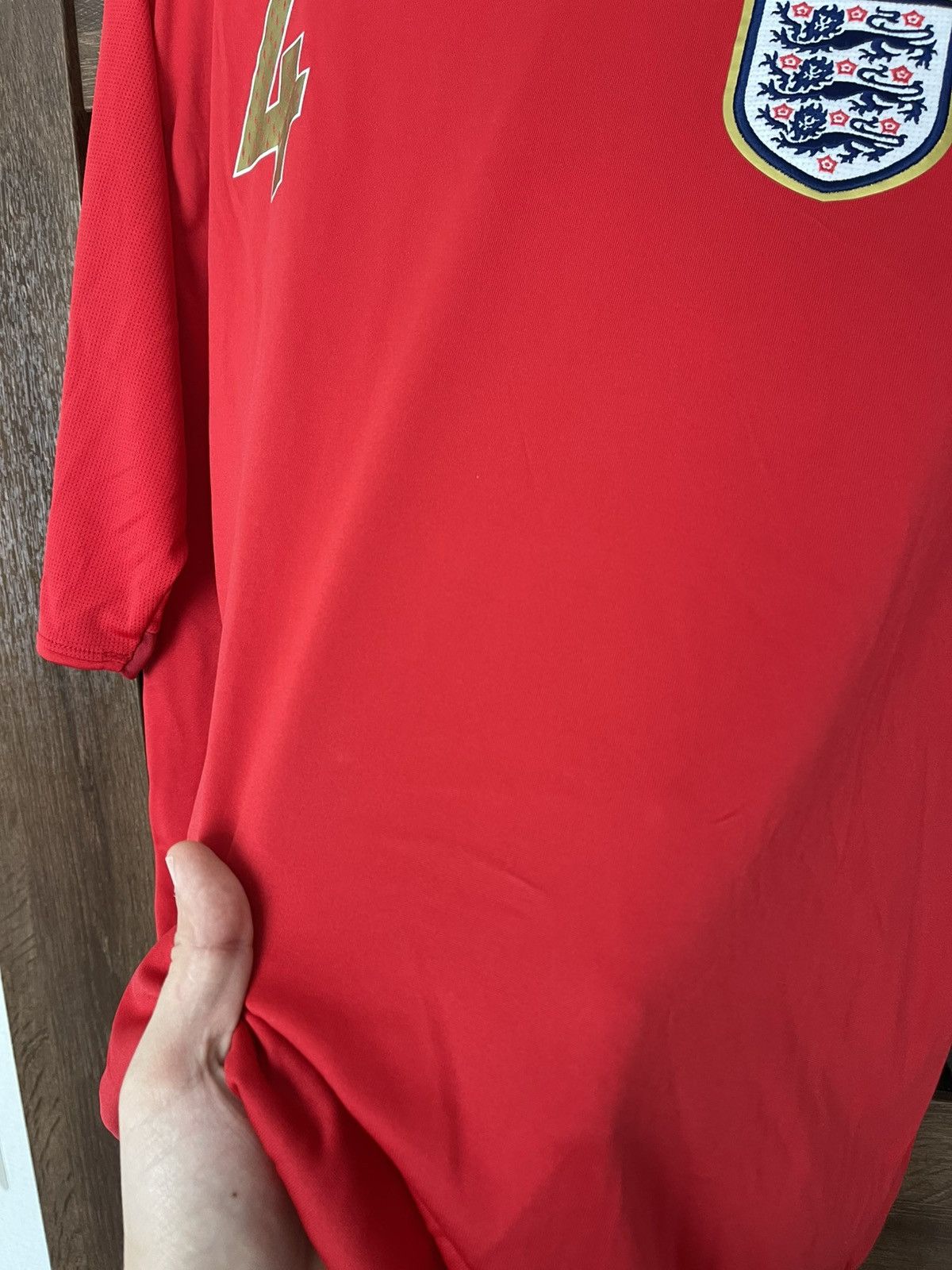 Umbro 2006/2008 Umbro England Gerrard Vintage Soccer Jersey Shirt Size US XL / EU 56 / 4 - 16 Thumbnail
