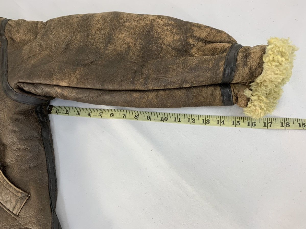 Genuine Leather B-3 Combat Airforce Bomber Jacket Aviator Sherpa Inner Size US M / EU 48-50 / 2 - 17 Thumbnail