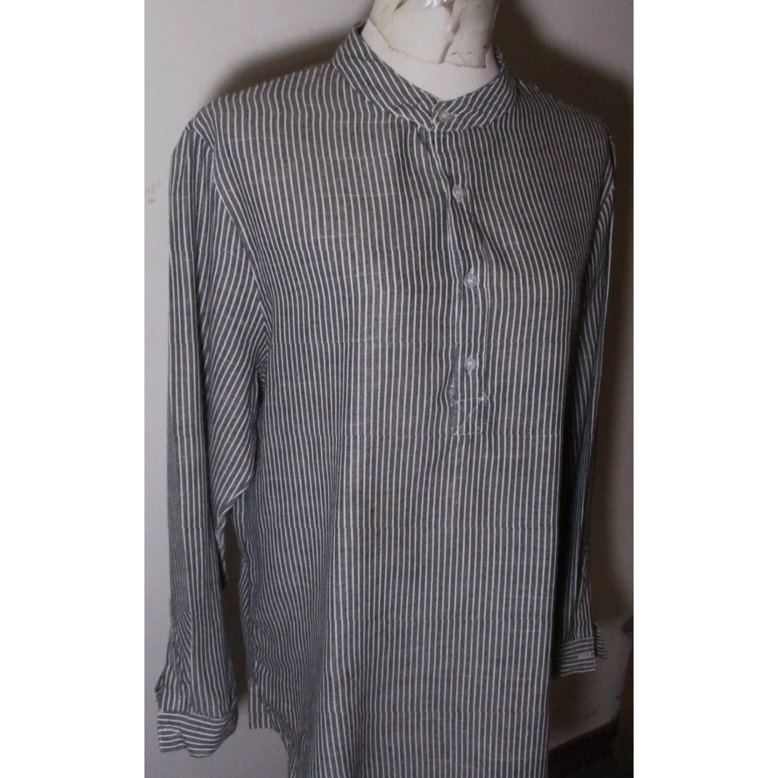 ZAFUL ZAFUL Blouse | Black 2XL Long Sleeve Mock Neck 100% Cotton Women's NWOT Size XXL / US 16-18 / IT 52-54 - 3 Thumbnail