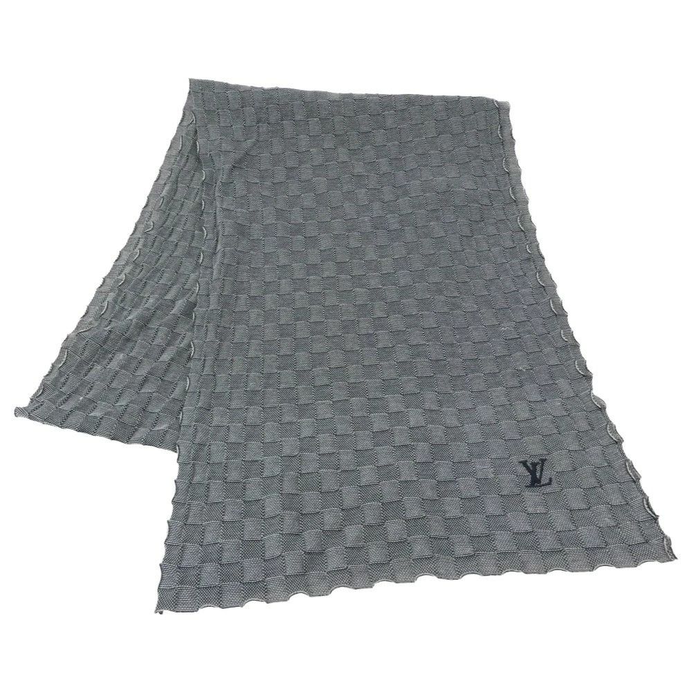 Louis Vuitton LOUIS VUITTON Damier LV logo cotton stole scarf france paris Size ONE SIZE - 1 Thumbnail