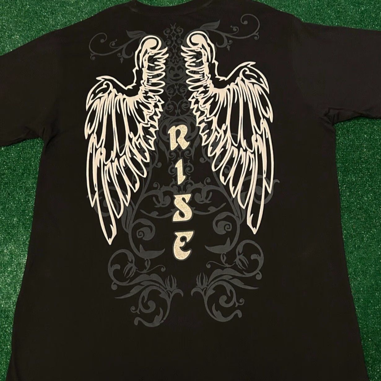 Doublet VINTAGE Delf T-Shirt Double-Sided Wings Grunge Punk Y2K 3XL NWT Mens Black Shirt Size US XXL / EU 58 / 5 - 2 Thumbnail