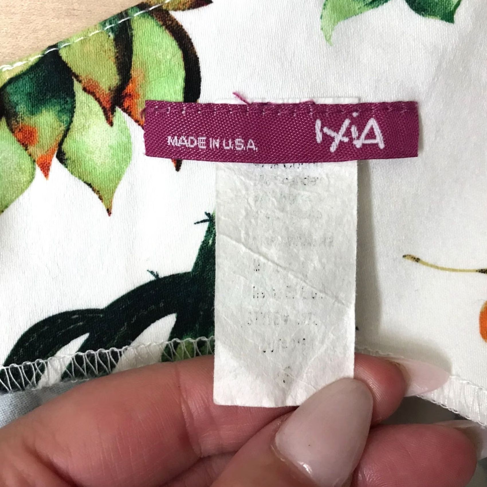 Vintage IXIA WOMEN'S S S White Cactus V-Neck Sleeveless Dress Size S / US 4 / IT 40 - 7 Thumbnail