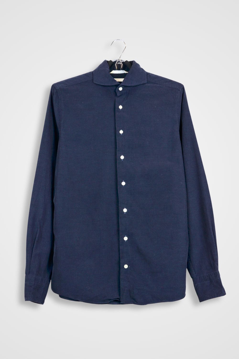 Suitsupply Suitsupply Navy Egyptian Cotton Albini Slim Shirt - Size S Size US S / EU 44-46 / 1 - 1 Thumbnail