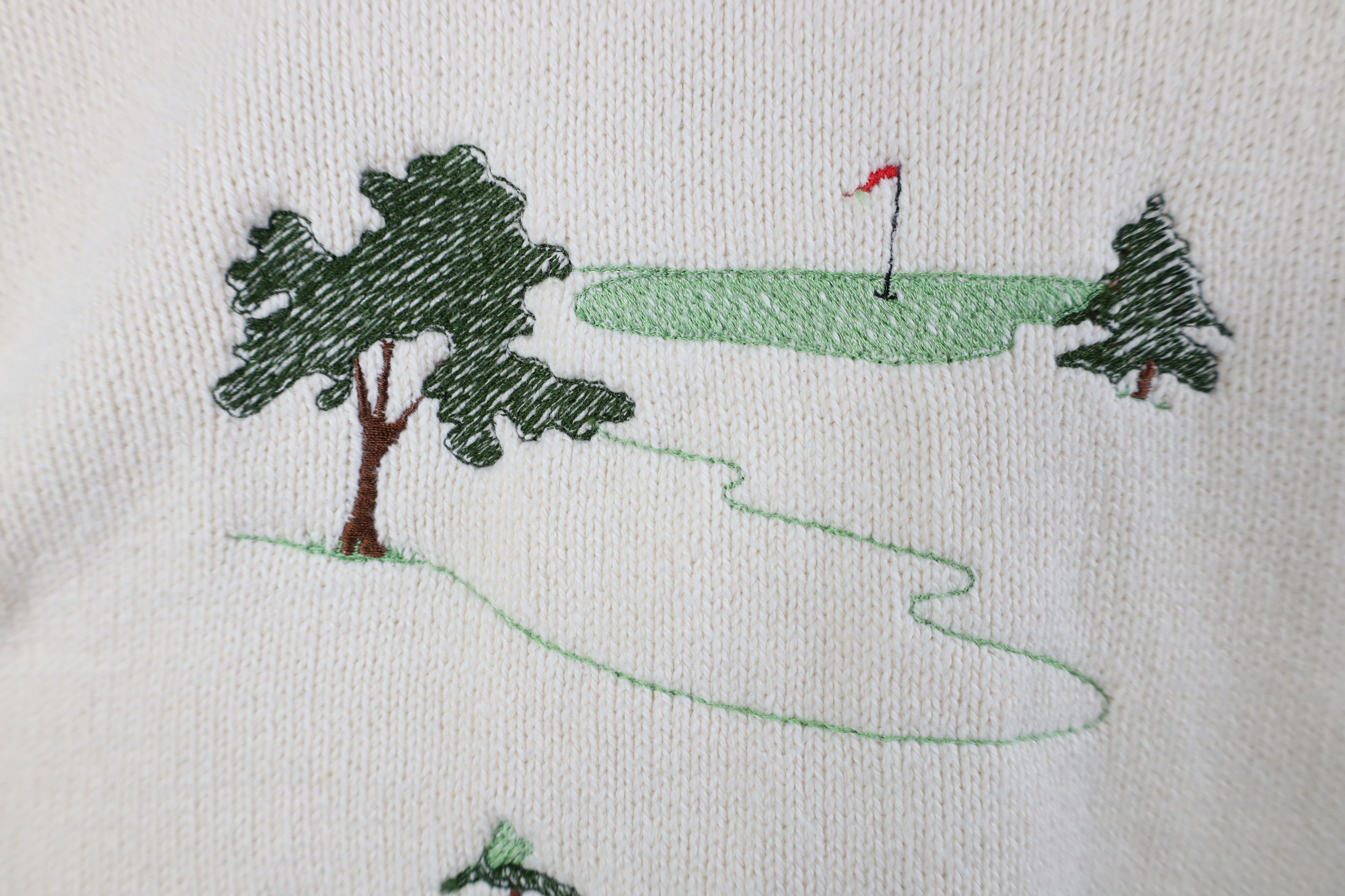 Vintage Vintage 90s Streetwear Golfing Knit Crewneck Sweater USA Size US XL / EU 56 / 4 - 7 Thumbnail