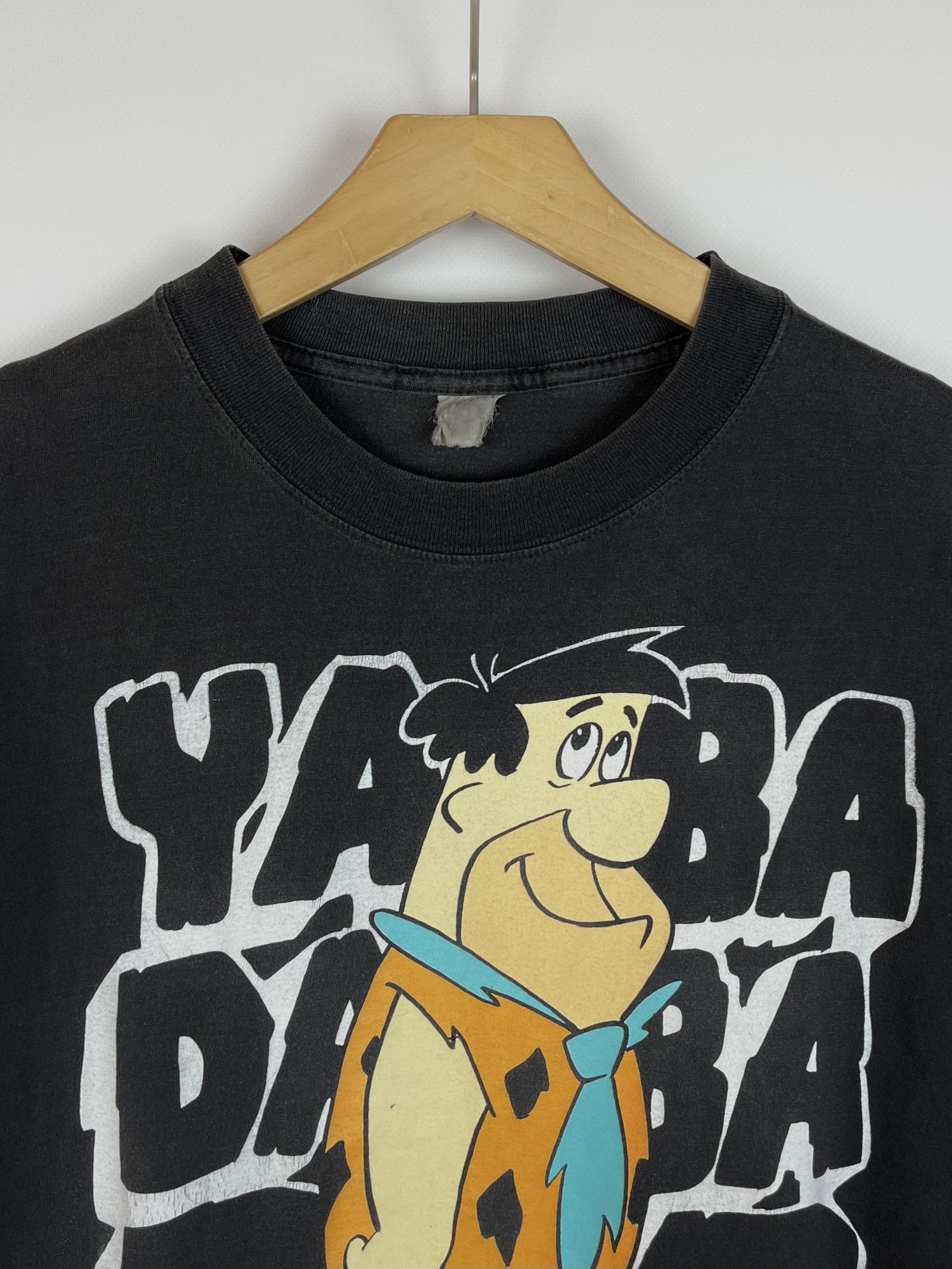 Cartoon Network Vintage Flintstones Yaba Daba Doo Cartoon T Shirt 1993 Size US XL / EU 56 / 4 - 6 Thumbnail