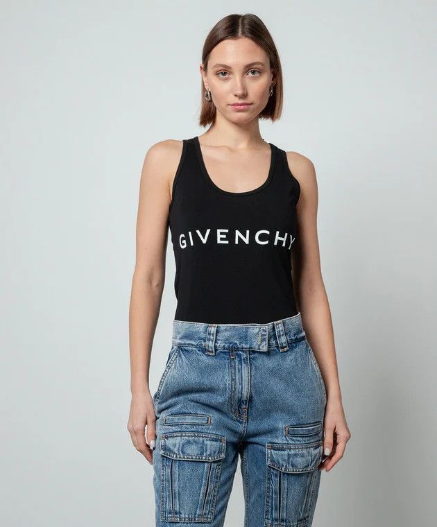 Givenchy o1w1db10325 Tank Top in Black Size M / US 6-8 / IT 42-44 - 2 Thumbnail