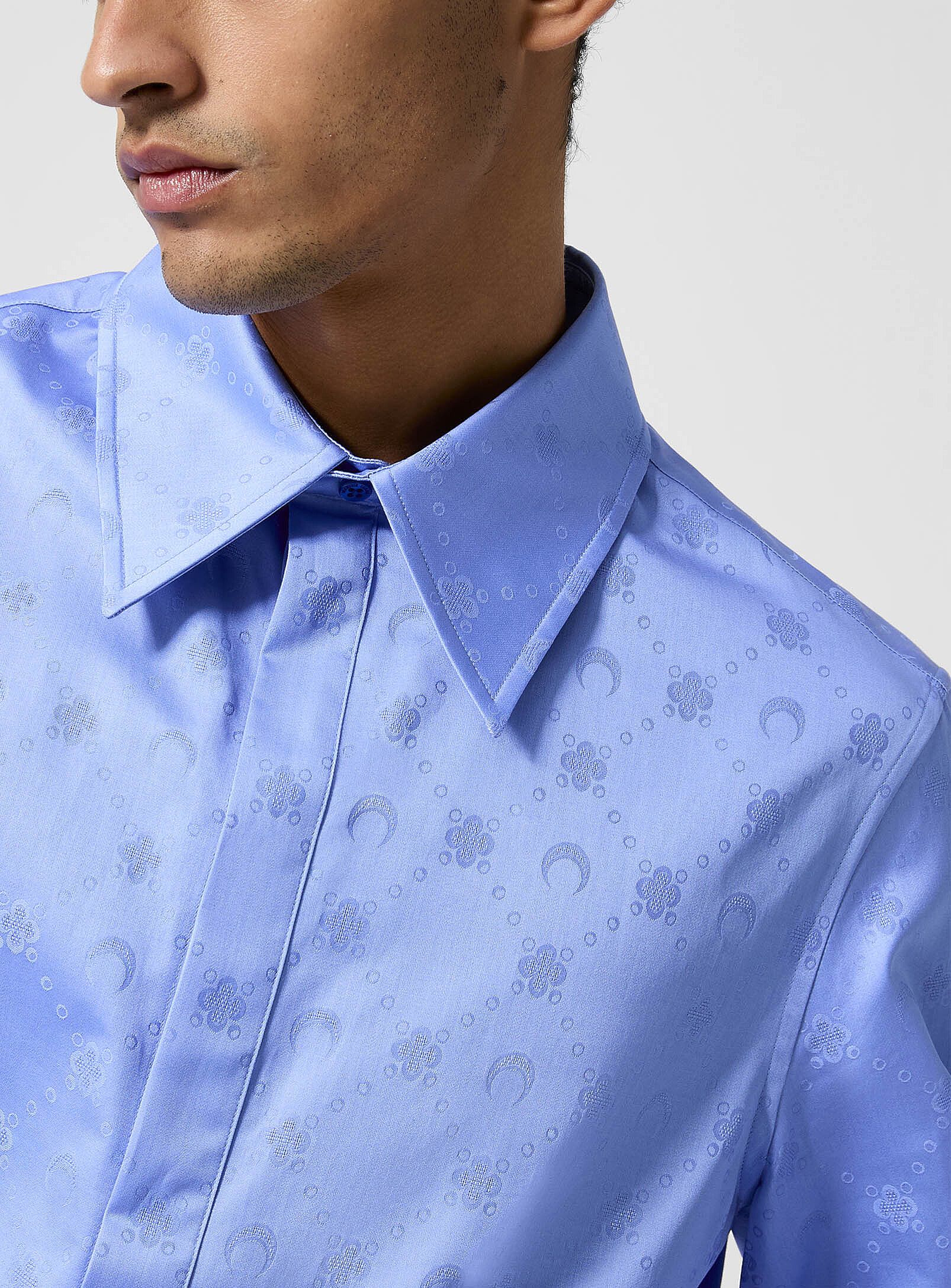 Marine Serre BNWT AW25 MARINE SERRE MOONOGRAM JACQUARD SHIRT 48 Size US M / EU 48-50 / 2 - 12 Thumbnail