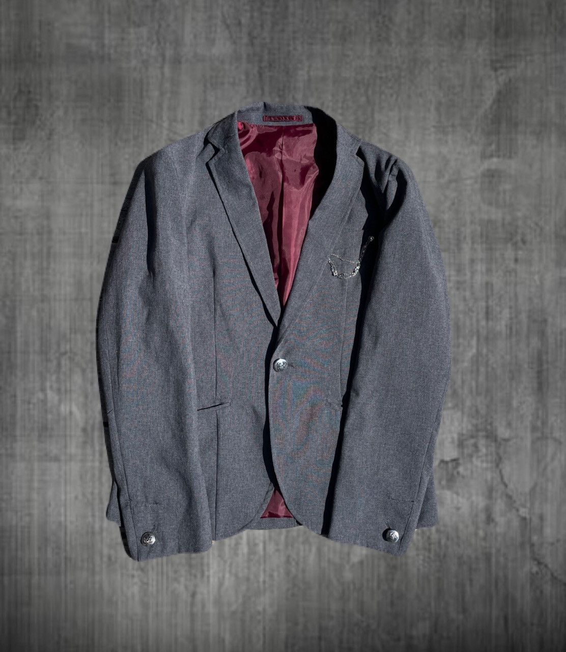 If Six Was Nine 2000s Japanese archive Vkei Gyaruo Chain Tailored Jacket Size US XS / EU 42 / 0 - 1 Thumbnail
